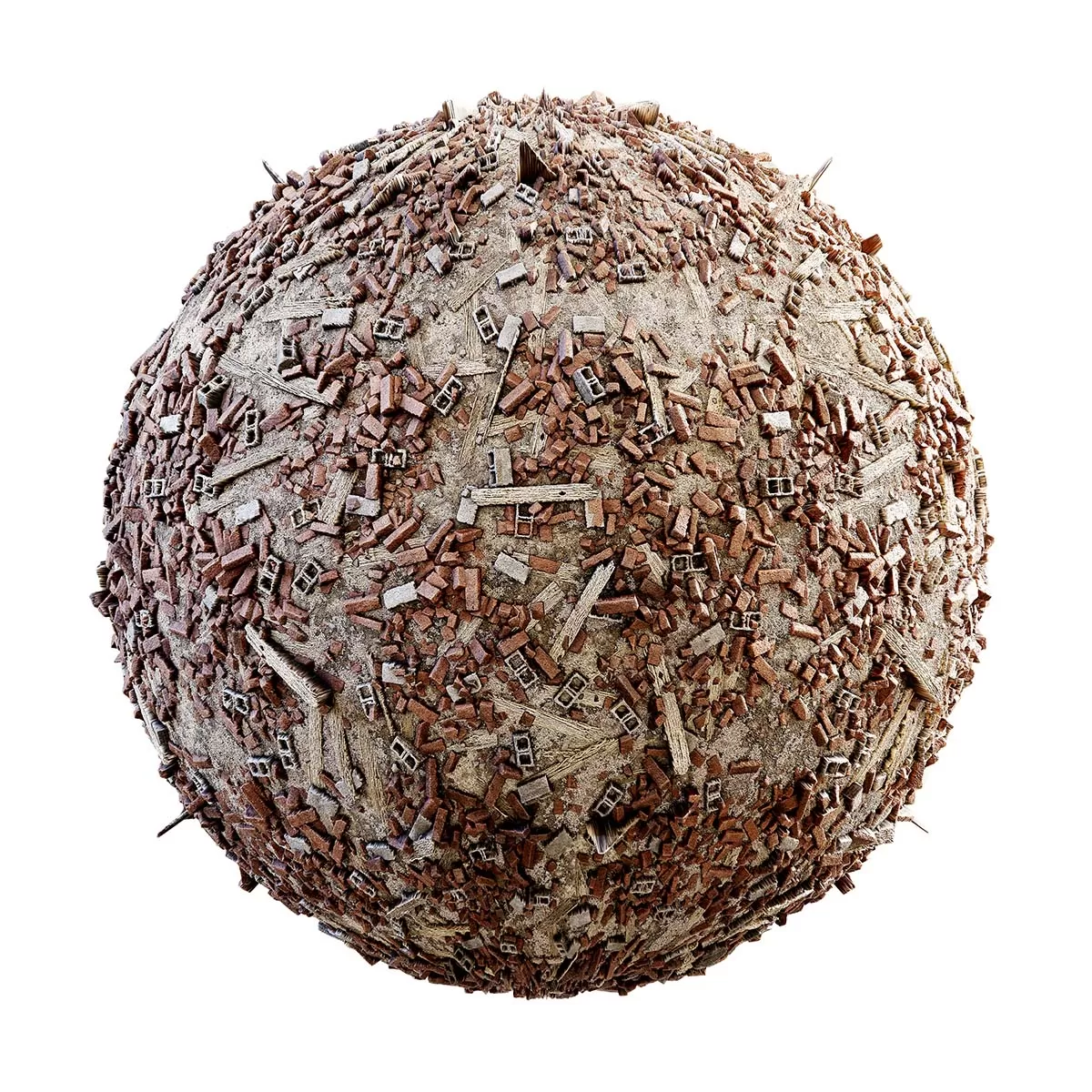 CGAxis PBR 28 – Brick And Wood Rubble 31 42 CGAxis PBR 28 – Brick And Wood Rubble 31 42