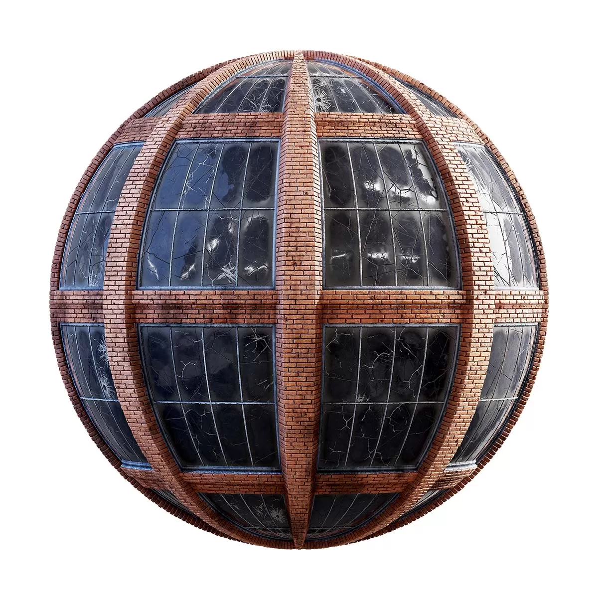 CGAxis PBR 28 – Brick Wall With Cracked Windows 31 94 CGAxis PBR 28 – Brick Wall With Cracked Windows 31 94