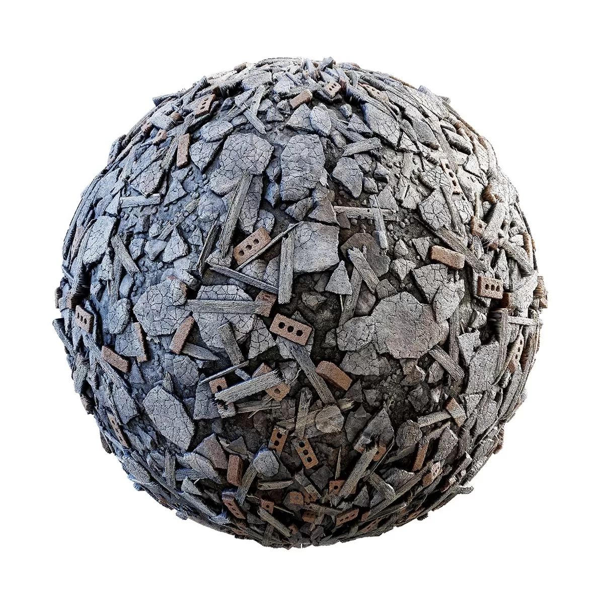 CGAxis PBR 28 – Concrete And Wood Rubble 31 23 CGAxis PBR 28 – Concrete And Wood Rubble 31 23