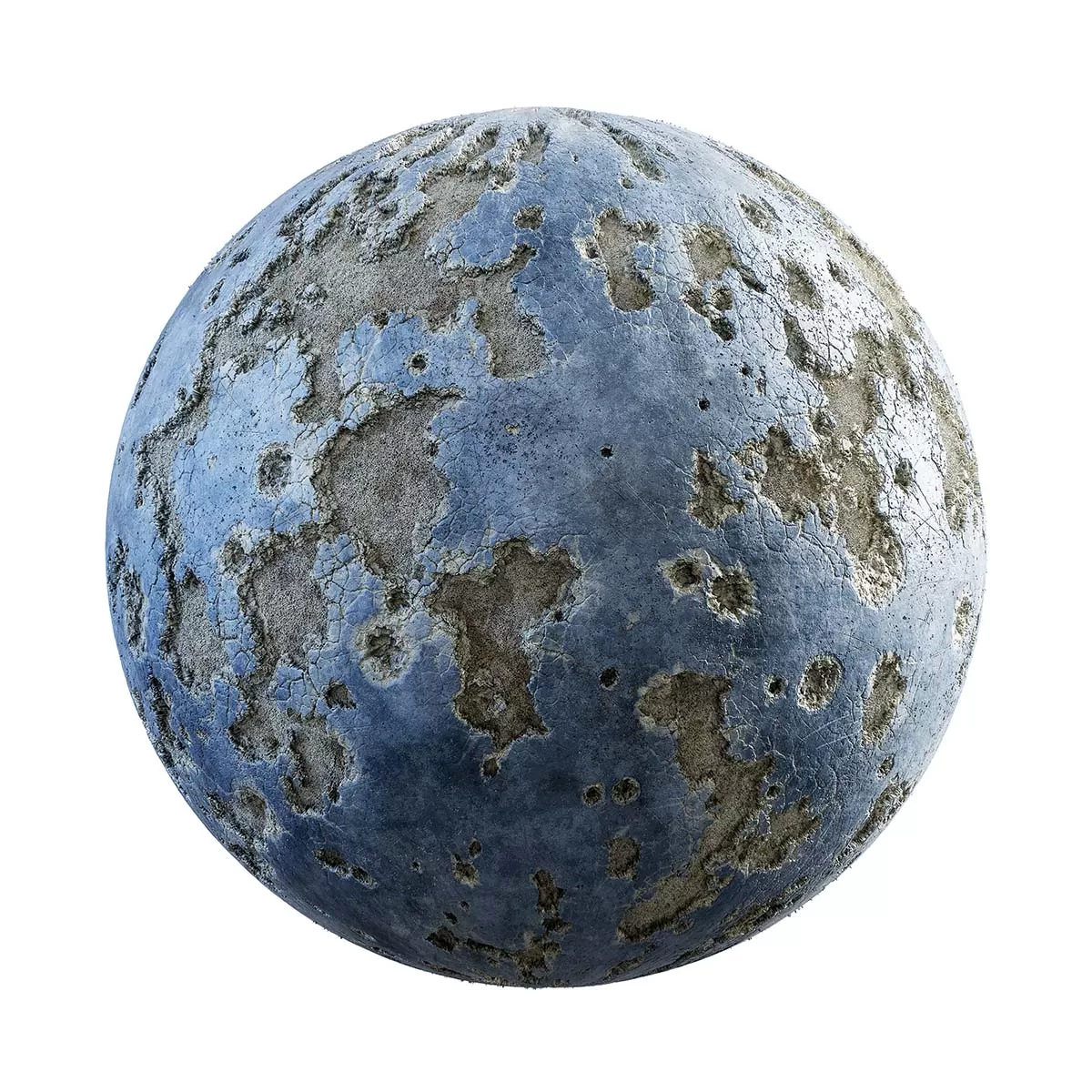 CGAxis PBR 28 – Damaged Blue Painted Concrete 31 06 CGAxis PBR 28 – Damaged Blue Painted Concrete 31 06