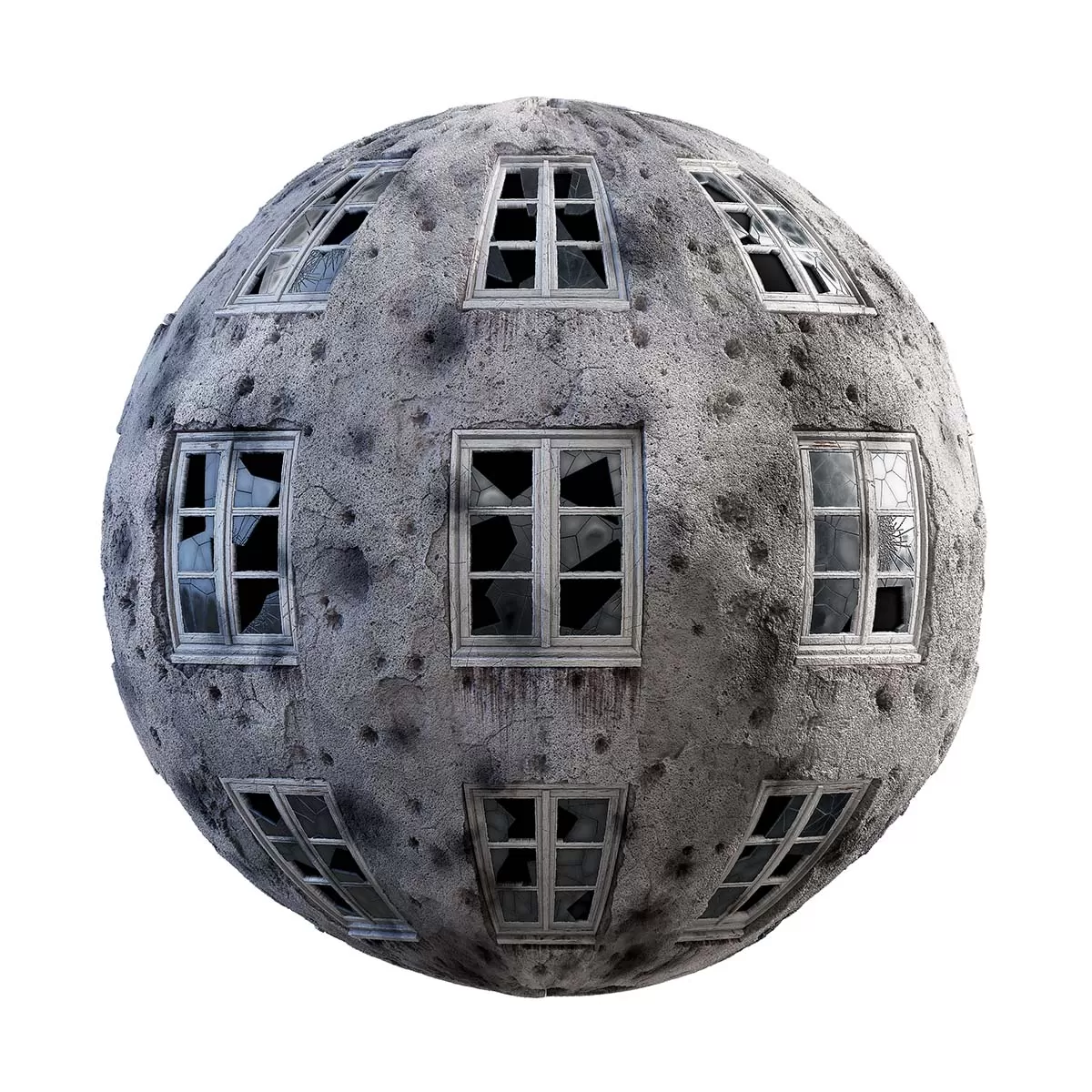 CGAxis PBR 28 – Damaged Plaster Wall With Broken Windows 31 69 CGAxis PBR 28 – Damaged Plaster Wall With Broken Windows 31 69