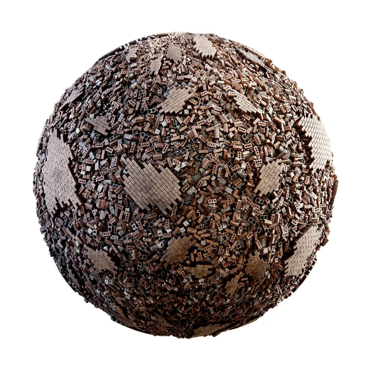 CGAxis PBR 28 – Orange Brick Rubble 31 27 CGAxis PBR 28 – Orange Brick Rubble 31 27