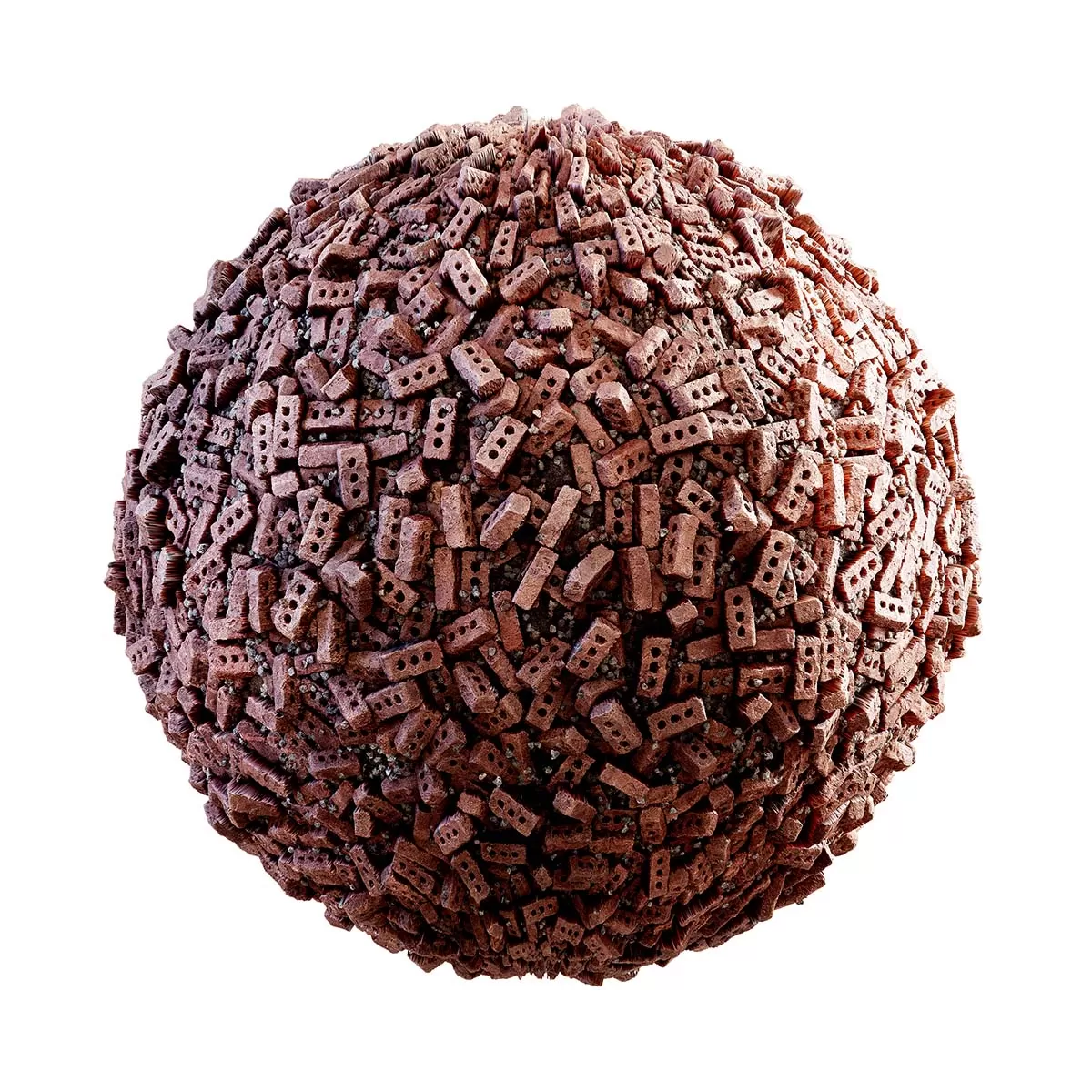 CGAxis PBR 28 – Red Brick Rubble 31 12 CGAxis PBR 28 – Red Brick Rubble 31 12