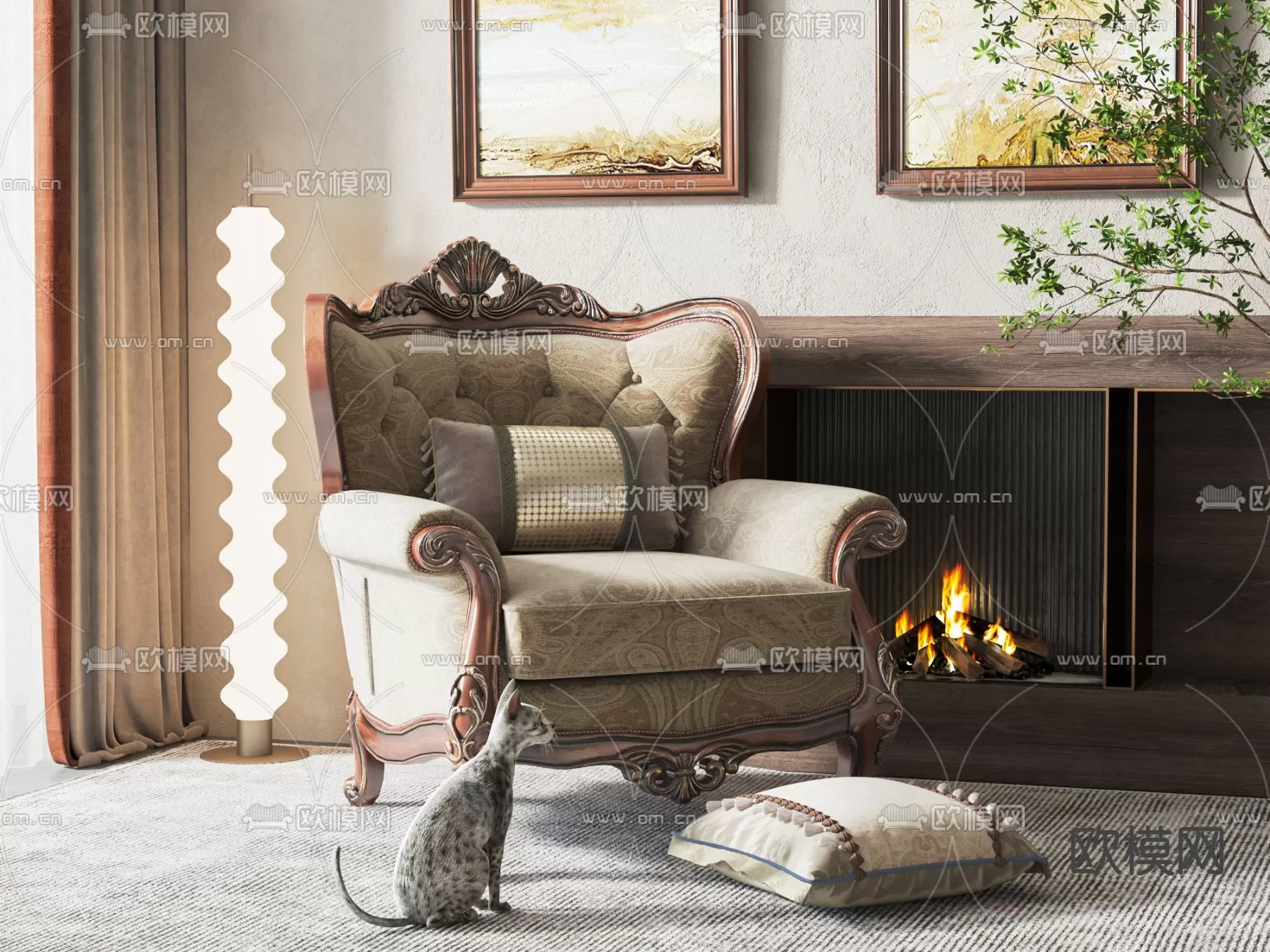 CLASSIC – ARMCHAIR 3DS MODELS – 050 CLASSIC – ARMCHAIR 3DS MODELS – 050