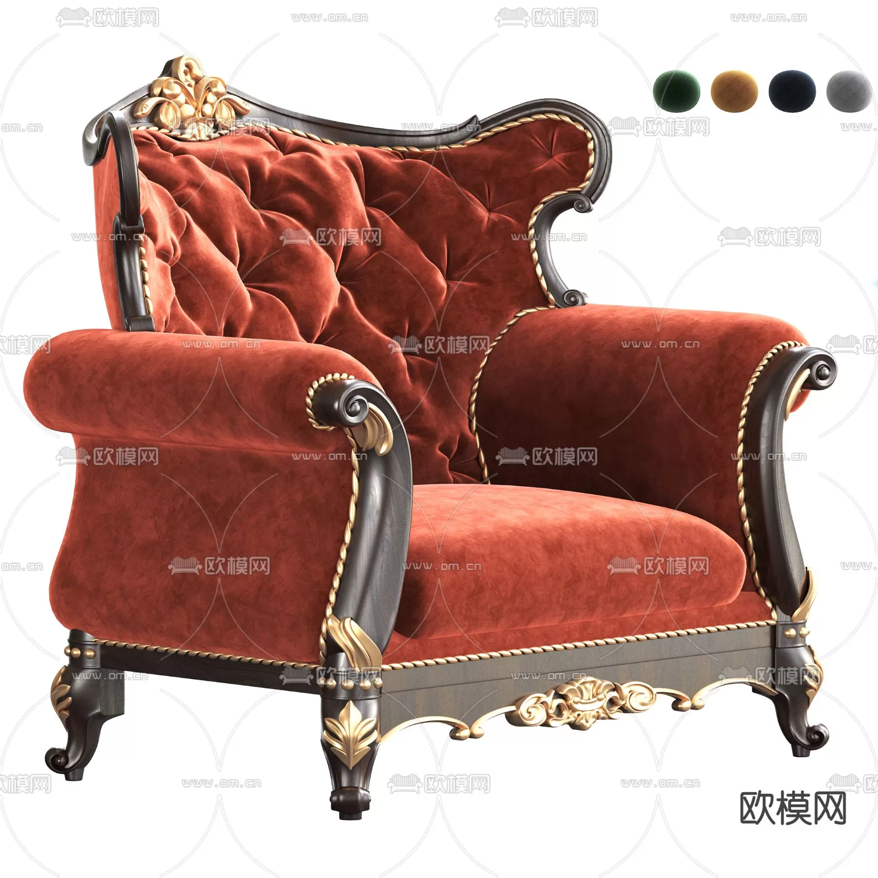 CLASSIC – ARMCHAIR 3DS MODELS – 052 CLASSIC – ARMCHAIR 3DS MODELS – 052