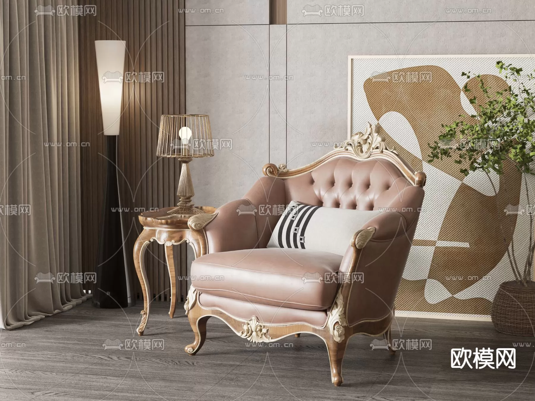 CLASSIC – ARMCHAIR 3DS MODELS – 055 CLASSIC – ARMCHAIR 3DS MODELS – 055