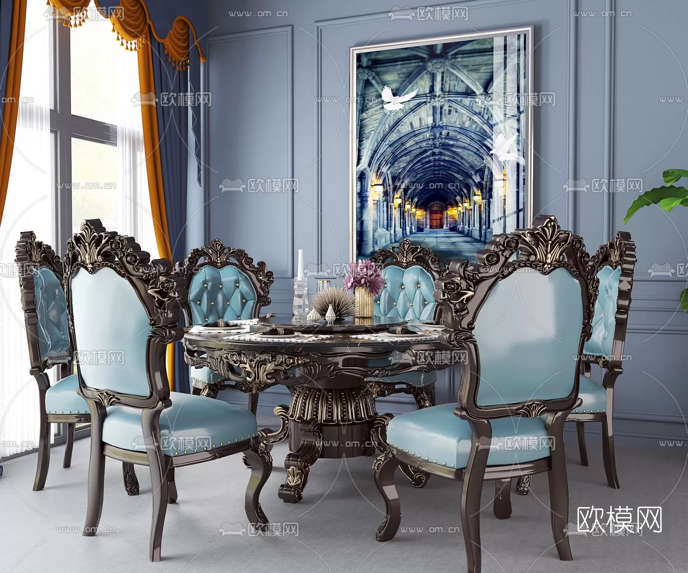 CLASSIC – TABLE 3D MODELS – 017 CLASSIC – TABLE 3D MODELS – 017