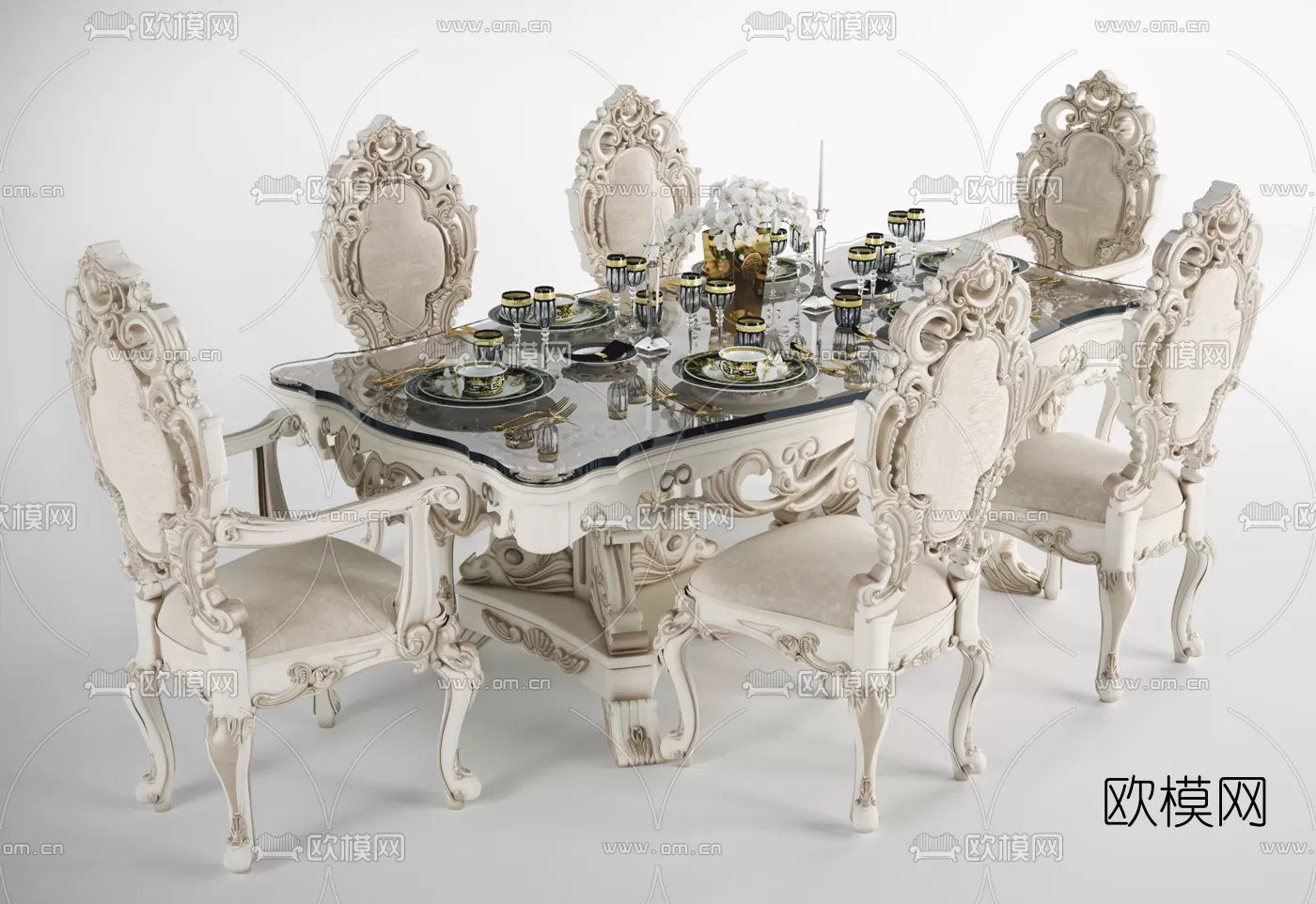 CLASSIC – TABLE 3D MODELS – 027 CLASSIC – TABLE 3D MODELS – 027