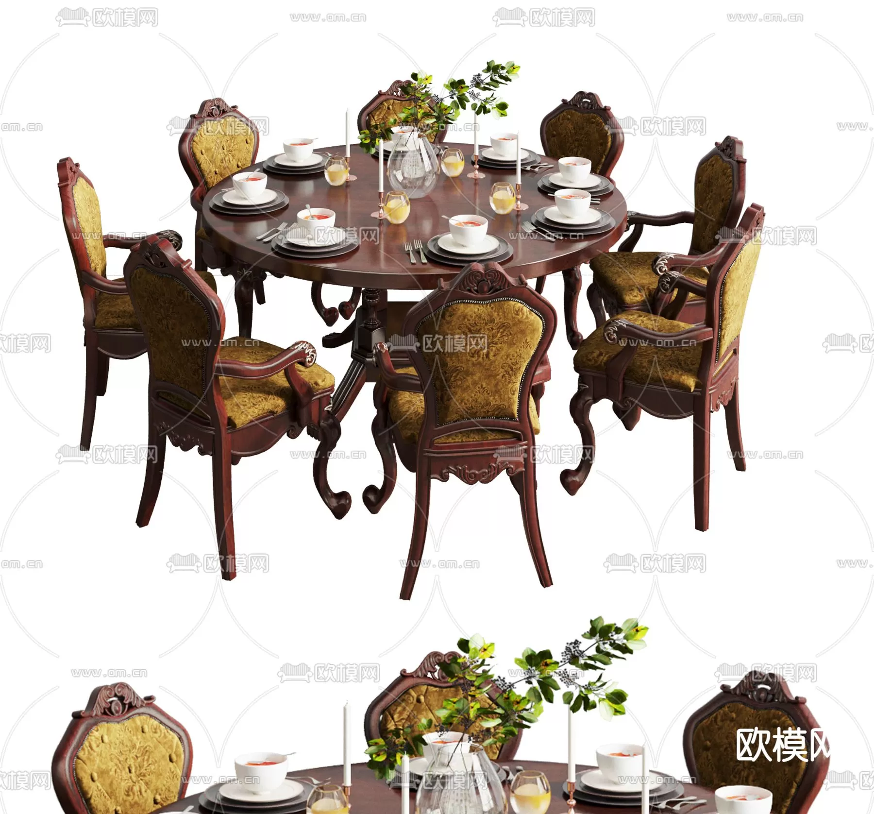 CLASSIC – TABLE 3D MODELS – 035 CLASSIC – TABLE 3D MODELS – 035