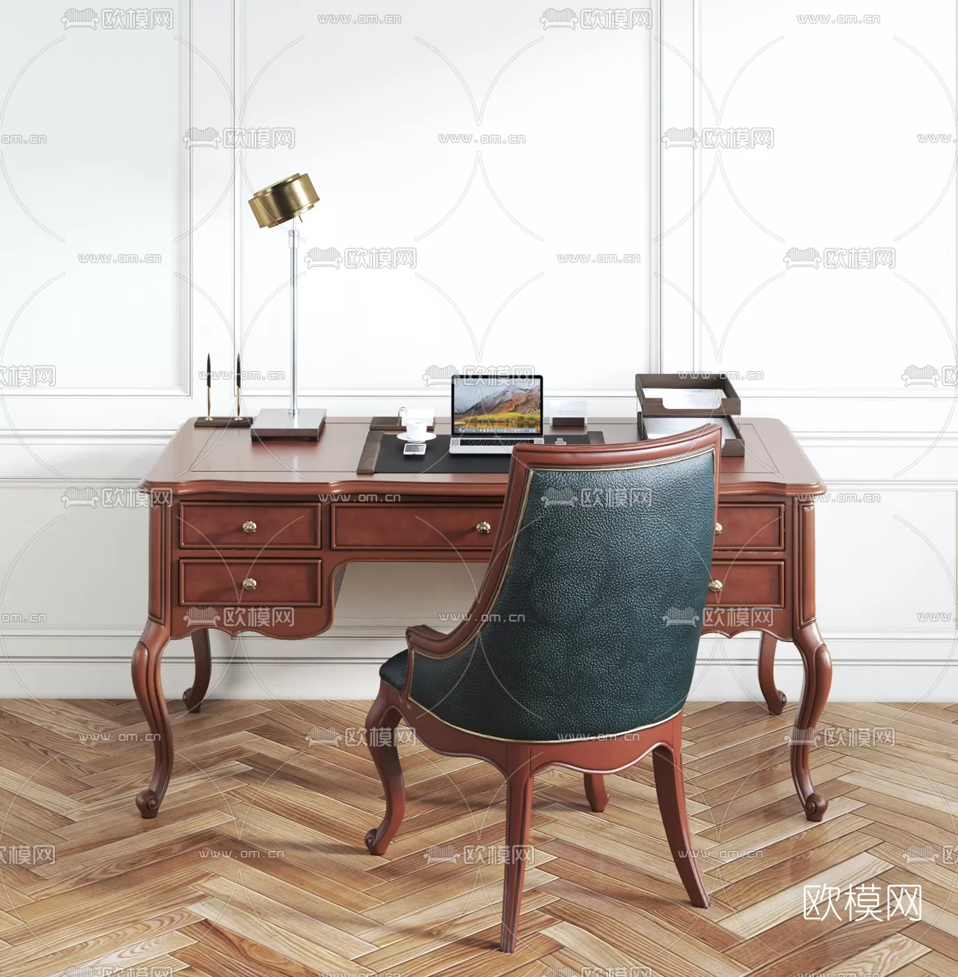 CLASSIC – DESK 3D MODELS – OFFICE – 007 CLASSIC – DESK 3D MODELS – OFFICE – 007