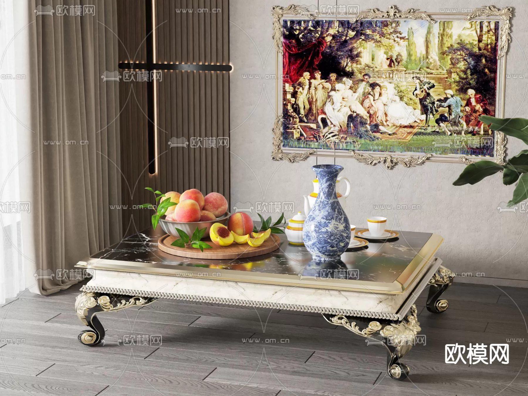 CLASSIC – TEA TABLE 3DS MODELS – 004 CLASSIC – TEA TABLE 3DS MODELS – 004