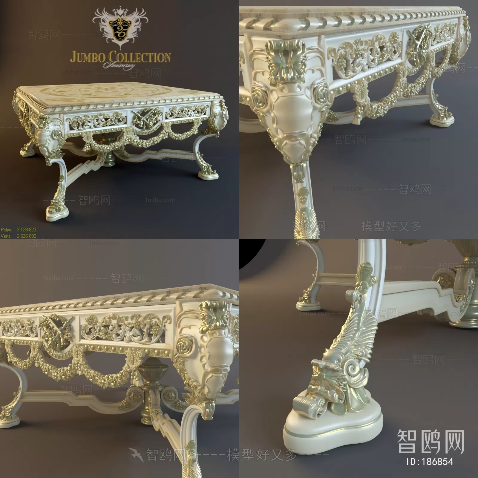 CLASSIC – TEA TABLE 3DS MODELS – 014 CLASSIC – TEA TABLE 3DS MODELS – 014