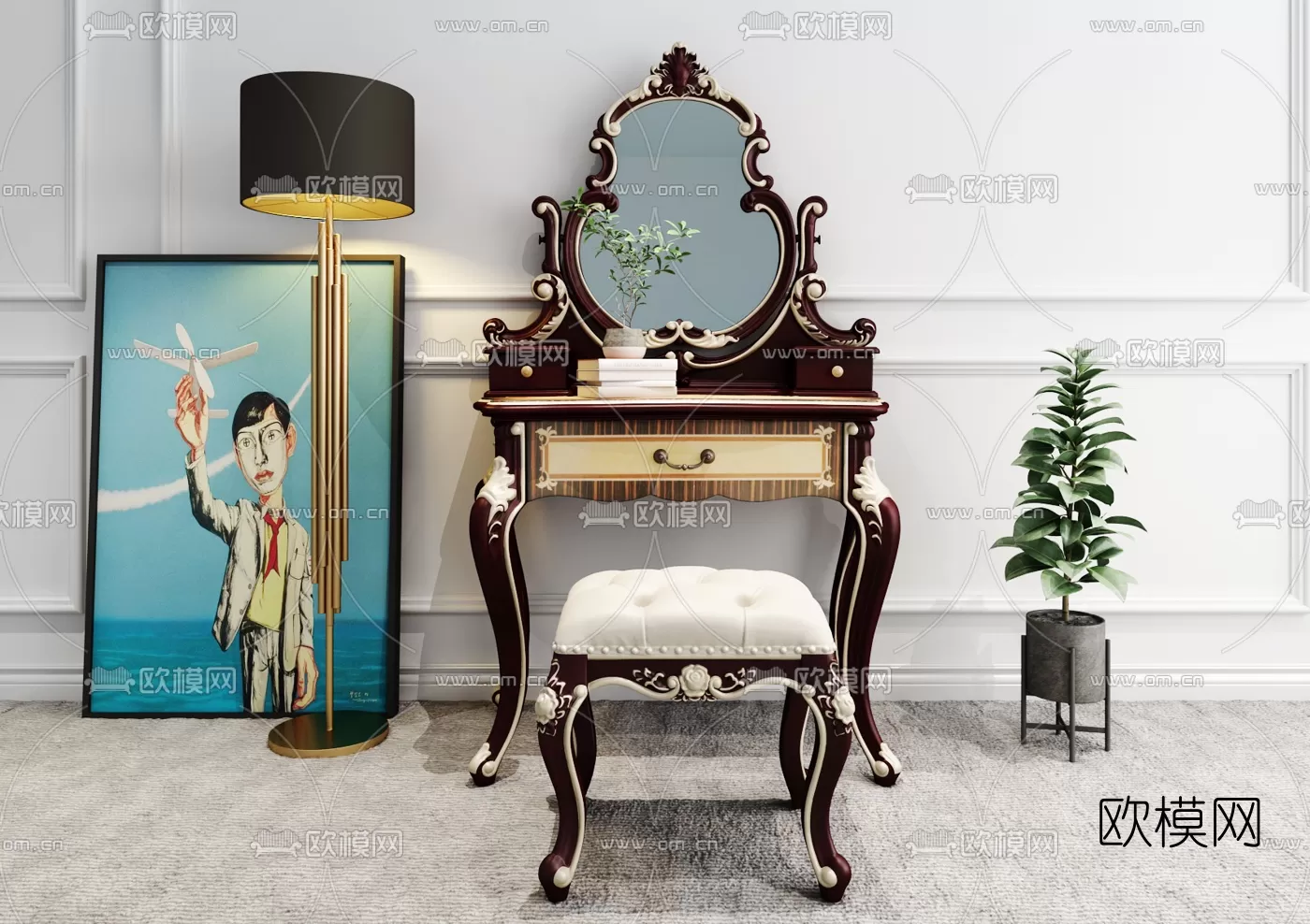 CLASSIC – DESSING TABLE 3D MODELS – 001 CLASSIC – DESSING TABLE 3D MODELS – 001