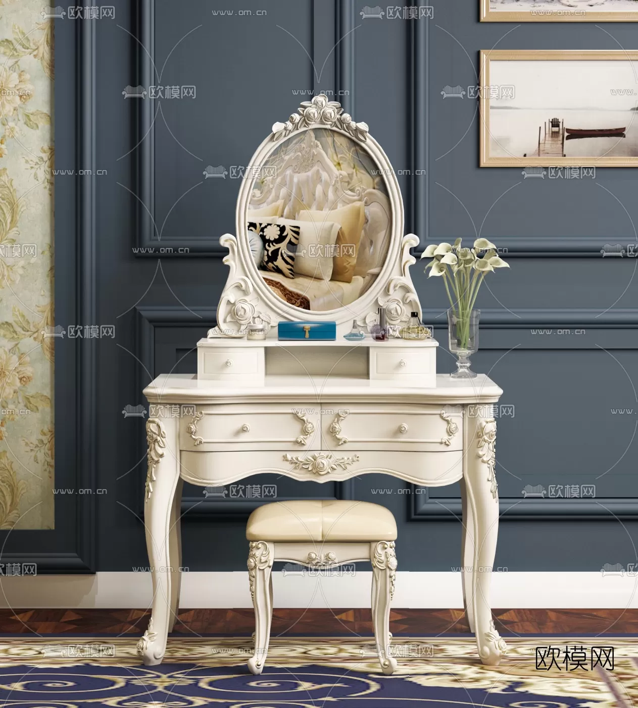 CLASSIC – DESSING TABLE 3D MODELS – 016 CLASSIC – DESSING TABLE 3D MODELS – 016