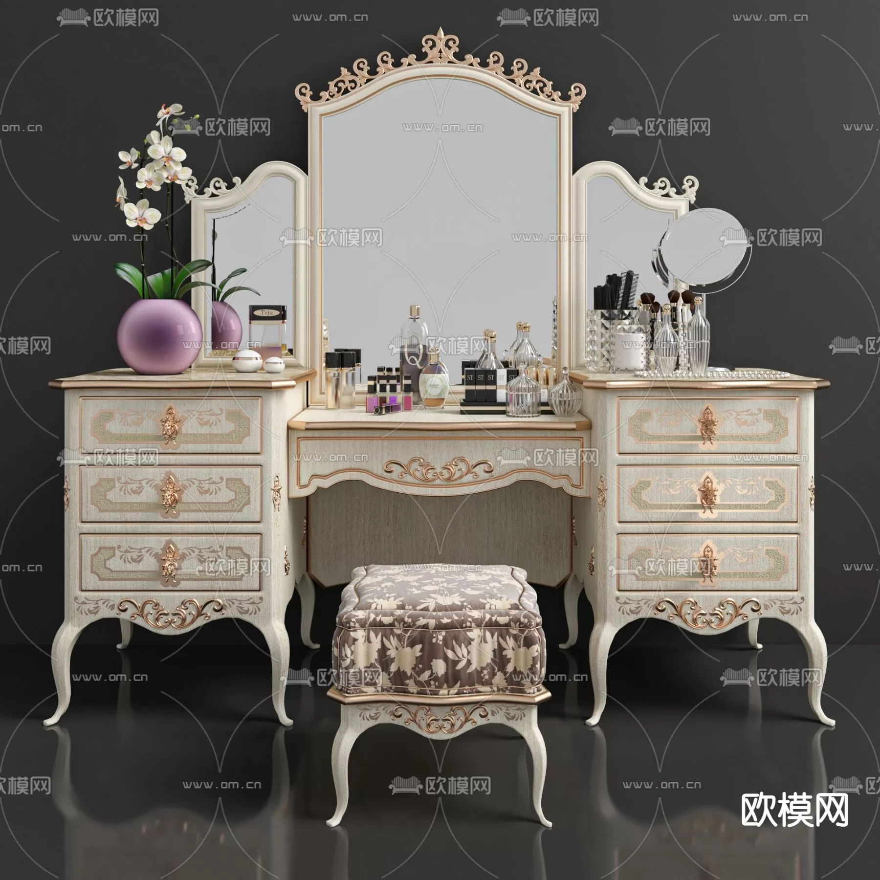 CLASSIC – DESSING TABLE 3D MODELS – 021 CLASSIC – DESSING TABLE 3D MODELS – 021