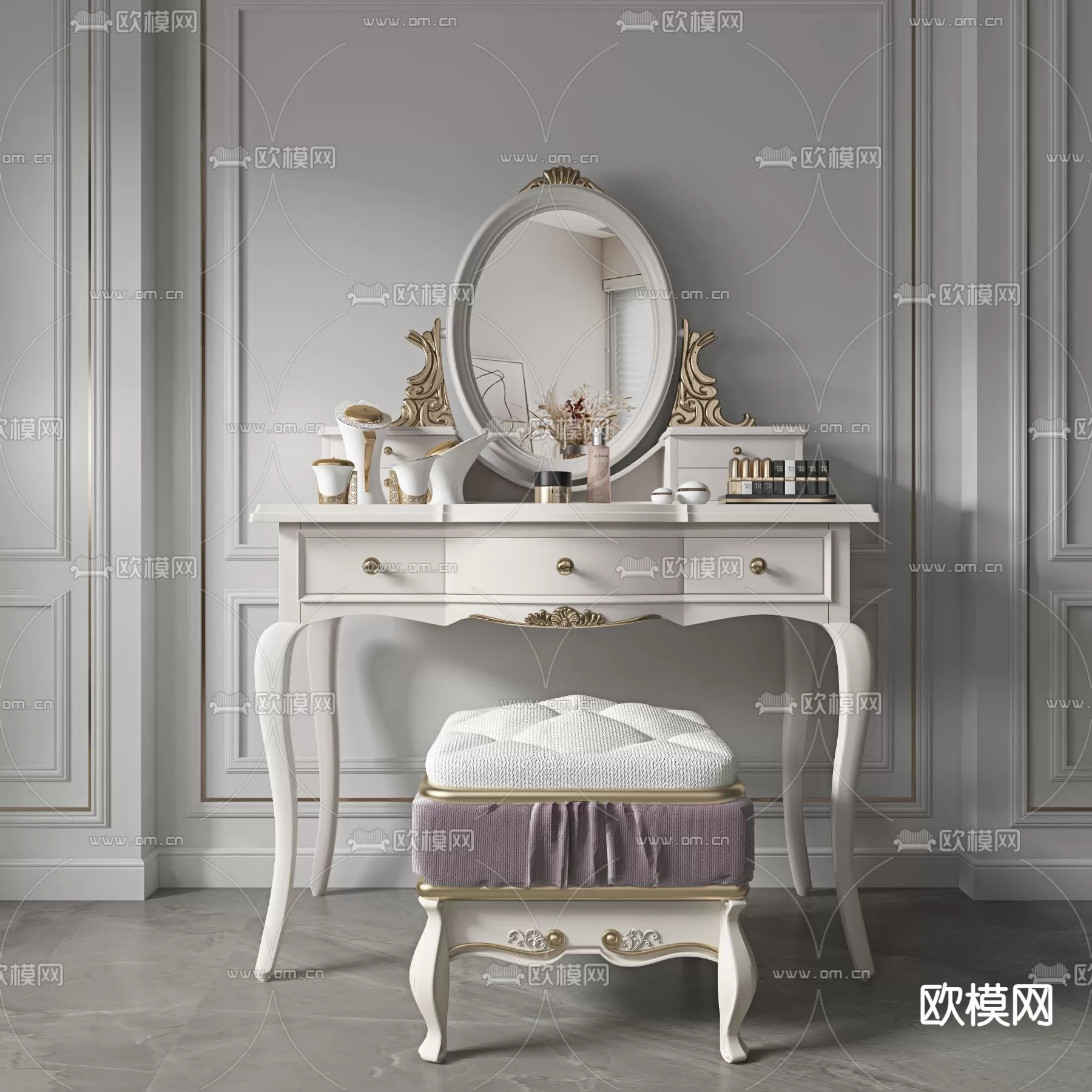 CLASSIC – DESSING TABLE 3D MODELS – 023 CLASSIC – DESSING TABLE 3D MODELS – 023