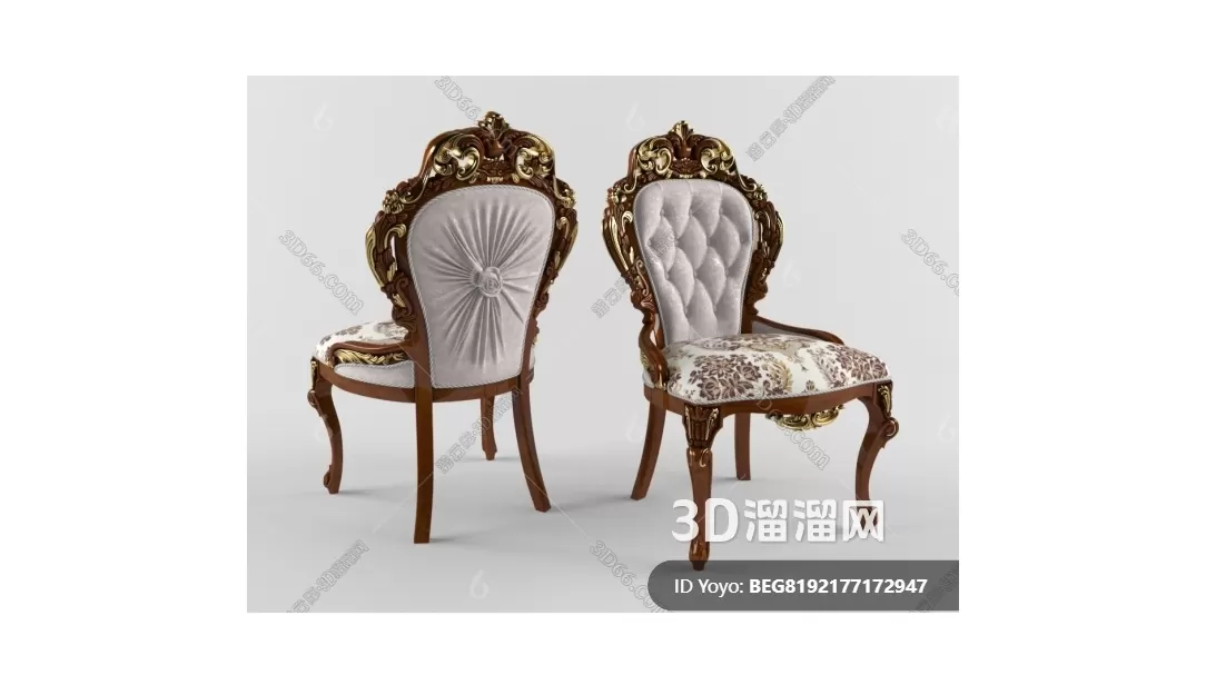CLASSIC – DINING CHAIR 3DMODELS – 043 CLASSIC – DINING CHAIR 3DMODELS – 043