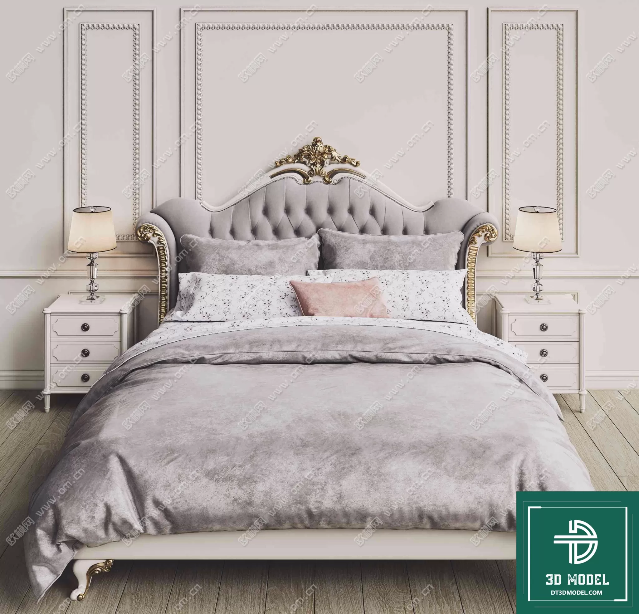 CLASSIC – BED – 3DS MAX MODELS – 003 CLASSIC – BED – 3DS MAX MODELS – 003