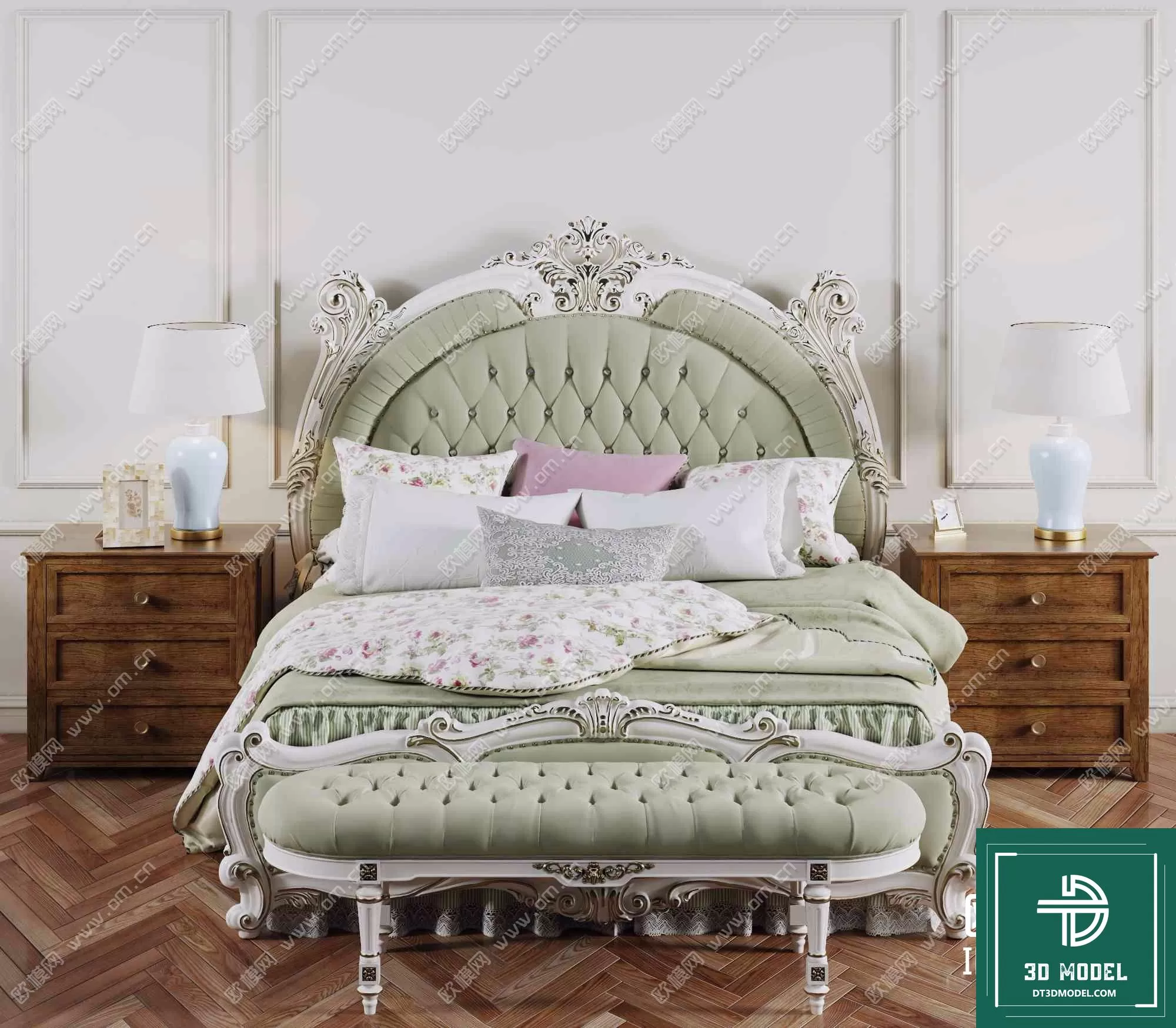 CLASSIC – BED – 3DS MAX MODELS – 005 CLASSIC – BED – 3DS MAX MODELS – 005