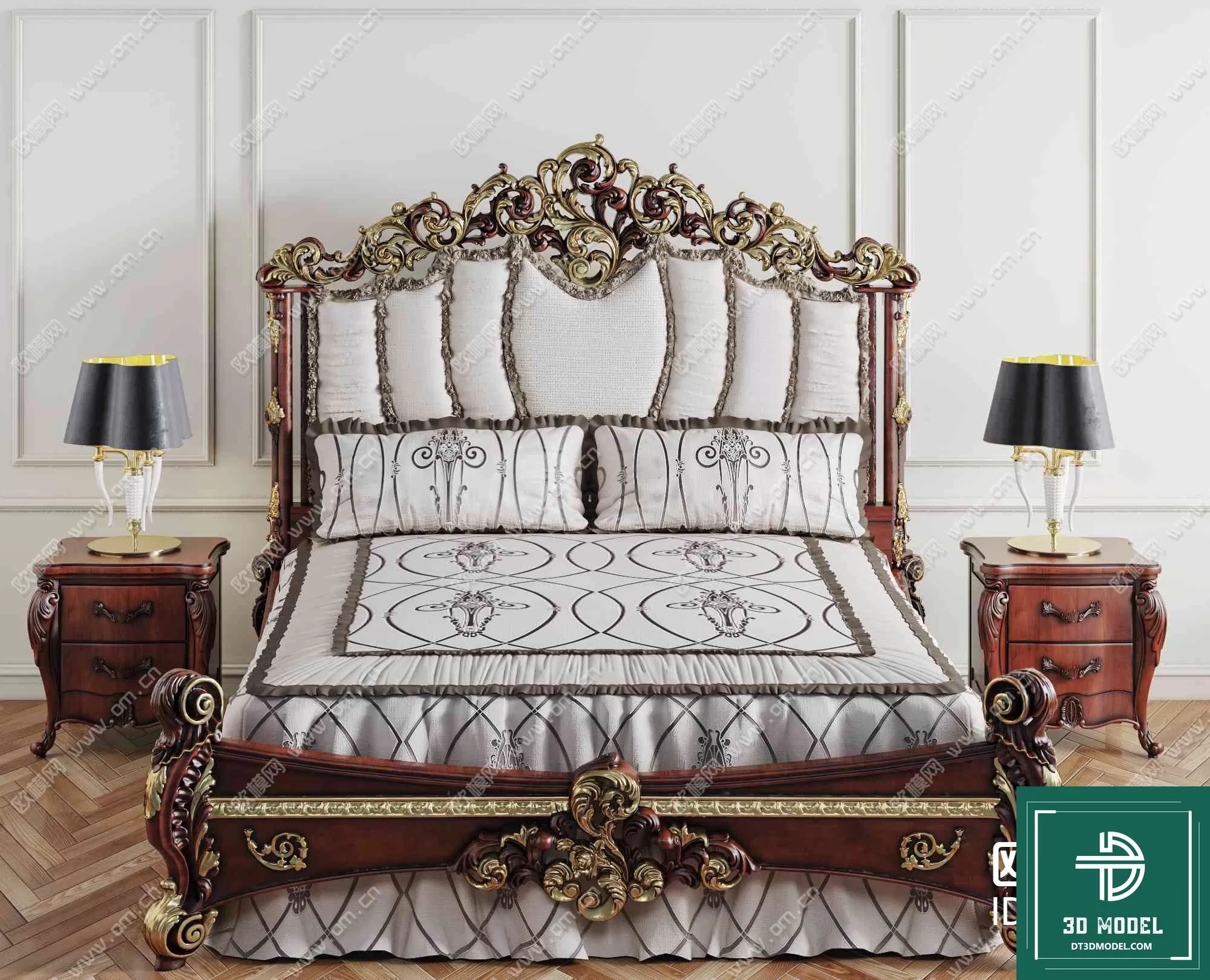 CLASSIC – BED – 3DS MAX MODELS – 006 CLASSIC – BED – 3DS MAX MODELS – 006