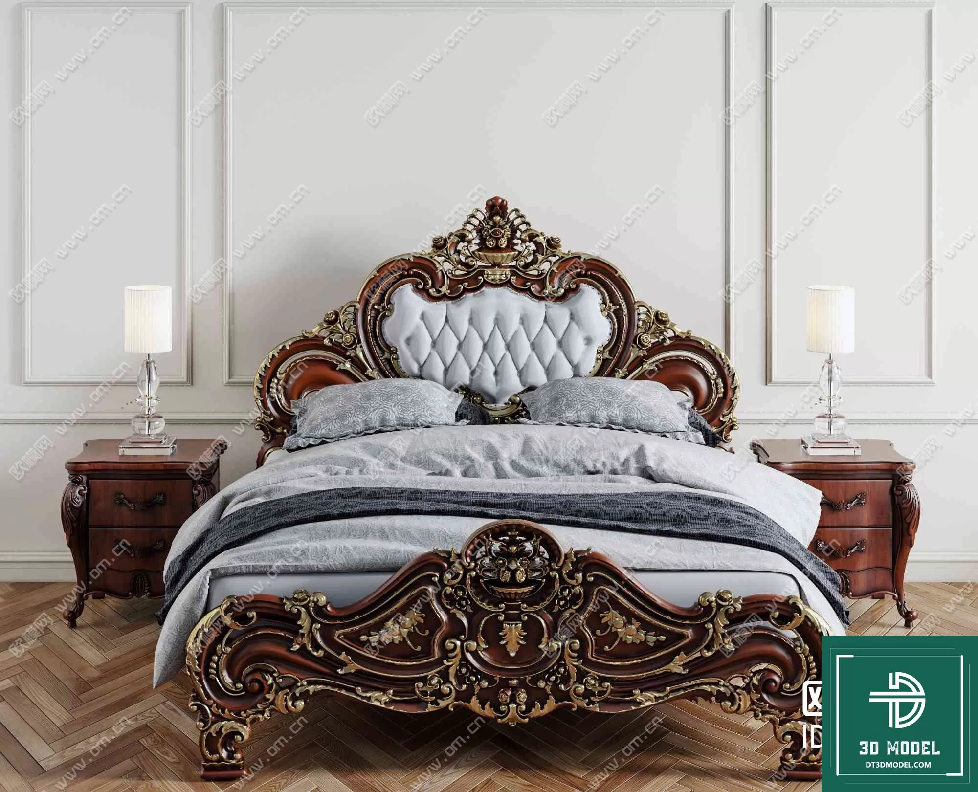 CLASSIC – BED – 3DS MAX MODELS – 008 CLASSIC – BED – 3DS MAX MODELS – 008