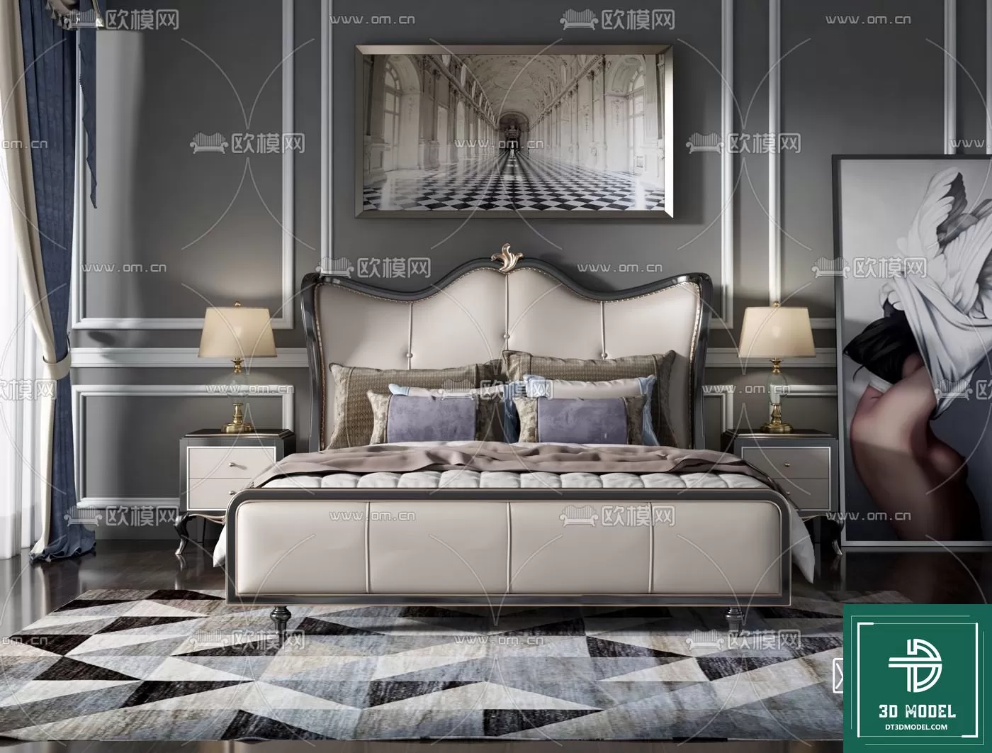 CLASSIC – BED – 3DS MAX MODELS – 009 CLASSIC – BED – 3DS MAX MODELS – 009