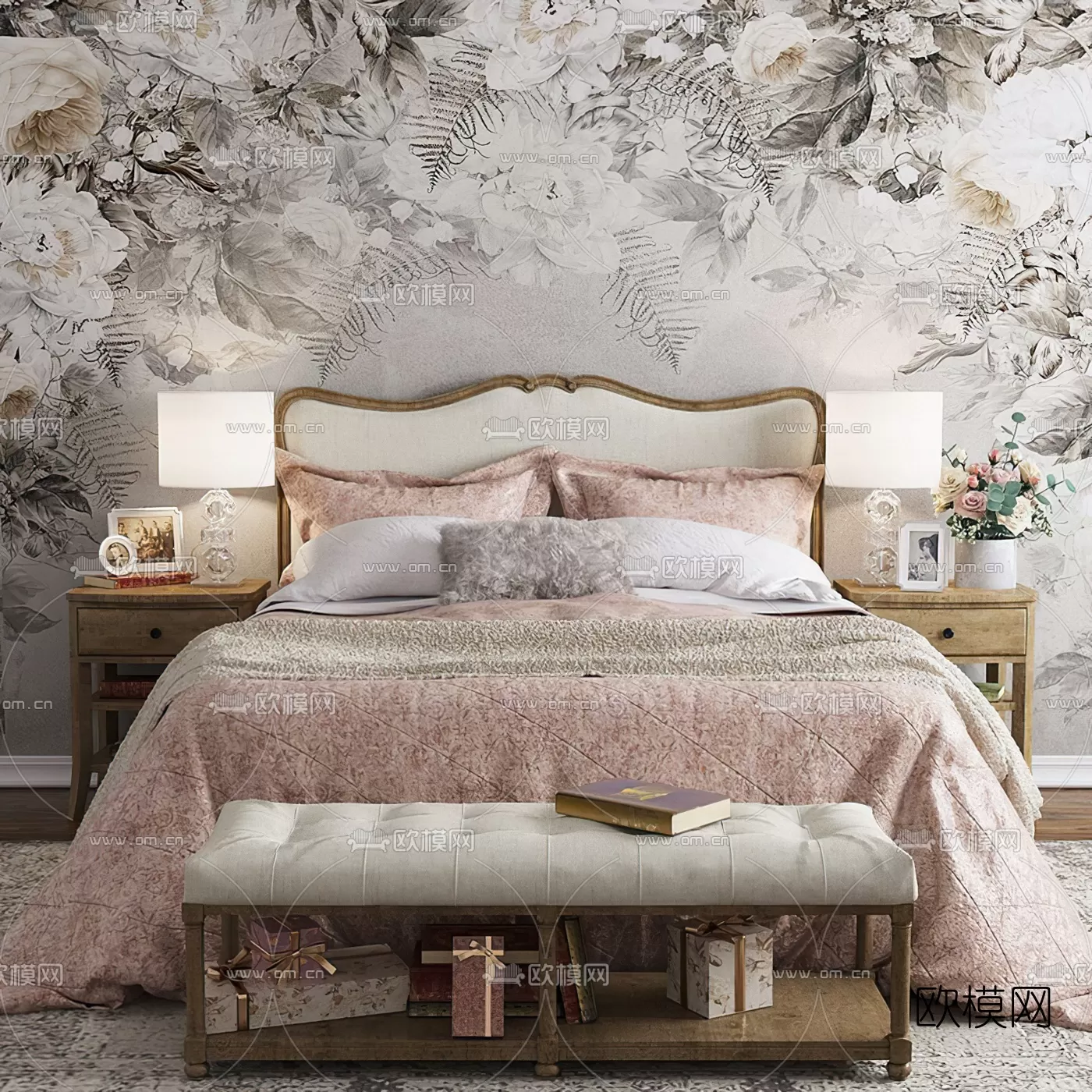 CLASSIC – BED – 3DS MAX MODELS – 011 CLASSIC – BED – 3DS MAX MODELS – 011