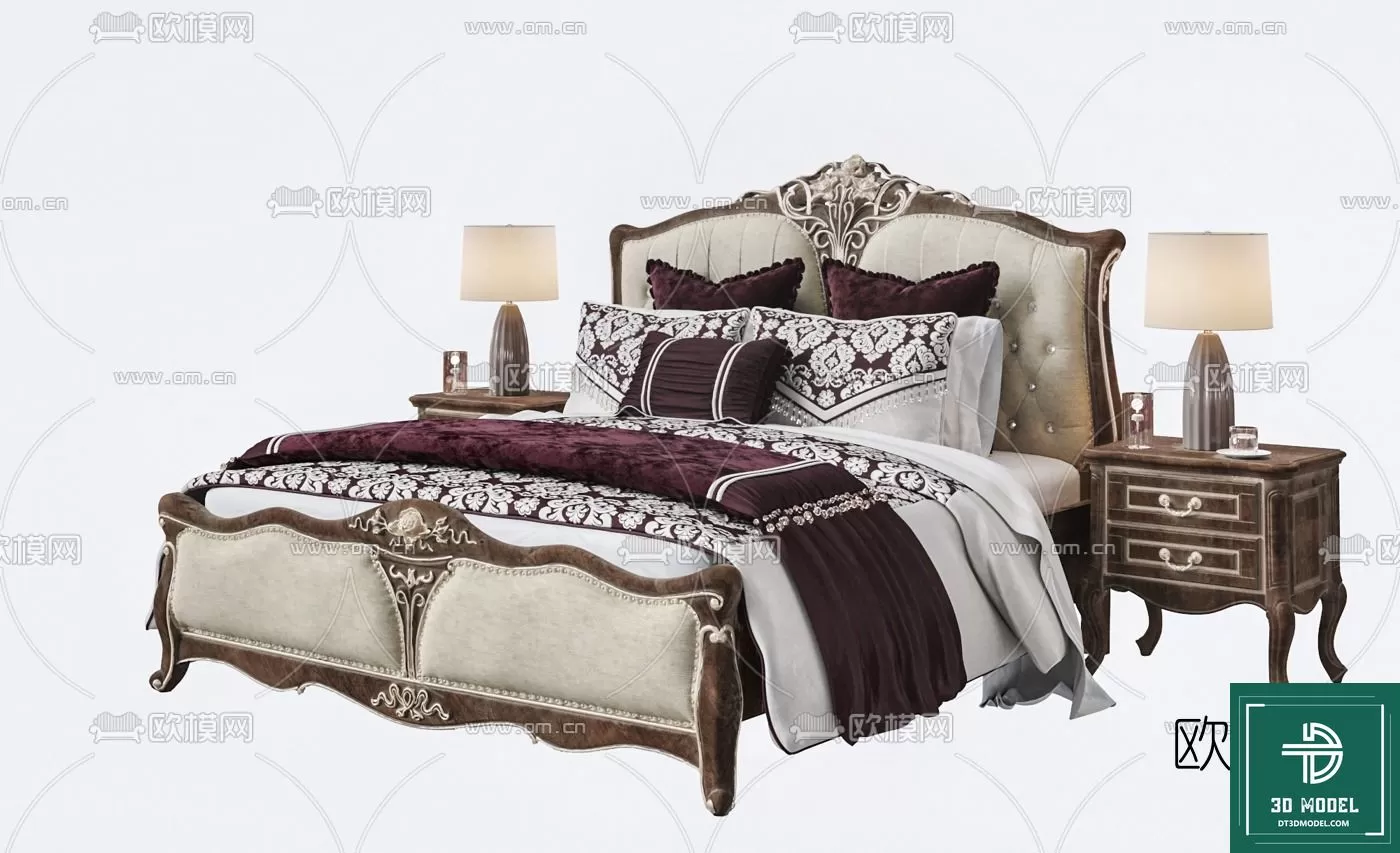 CLASSIC – BED – 3DS MAX MODELS – 017 CLASSIC – BED – 3DS MAX MODELS – 017