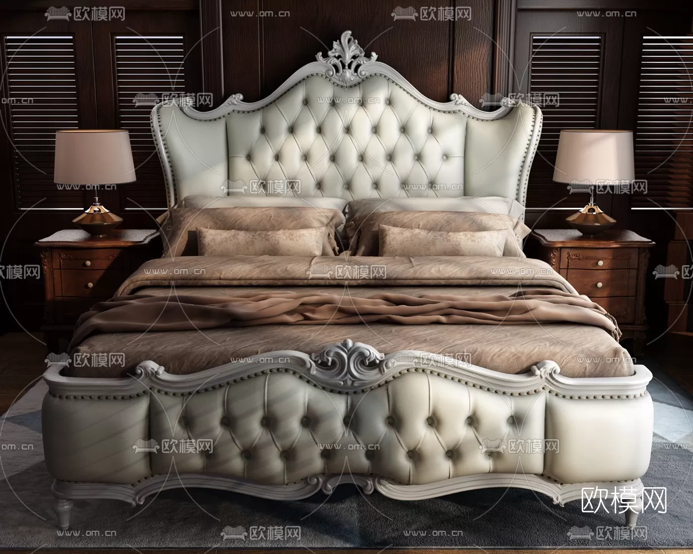 CLASSIC – BED – 3DS MAX MODELS – 019 CLASSIC – BED – 3DS MAX MODELS – 019