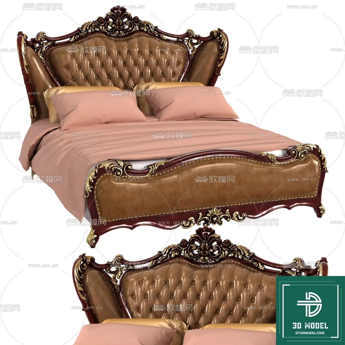 CLASSIC – BED – 3DS MAX MODELS – 023 CLASSIC – BED – 3DS MAX MODELS – 023