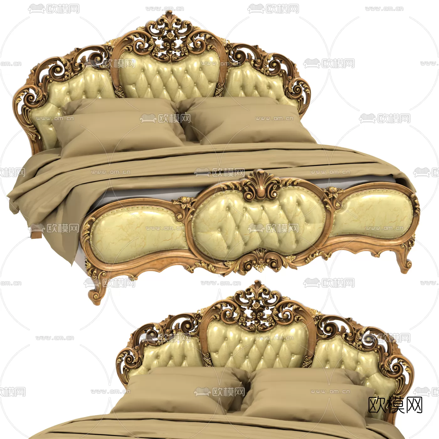 CLASSIC – BED – 3DS MAX MODELS – 024 CLASSIC – BED – 3DS MAX MODELS – 024