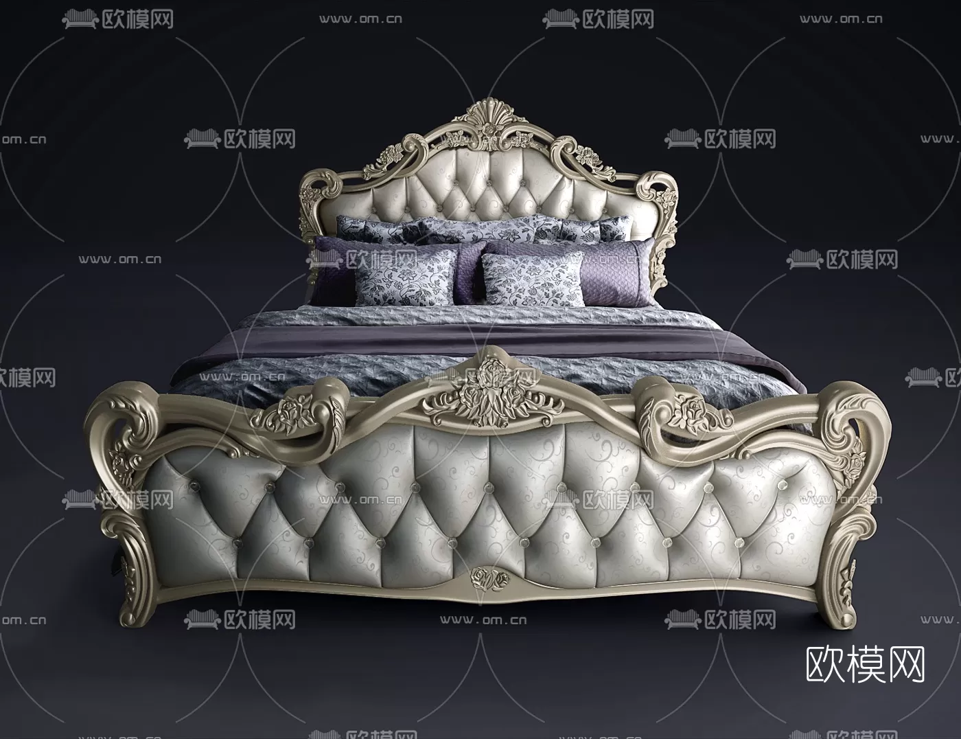 CLASSIC – BED – 3DS MAX MODELS – 026 CLASSIC – BED – 3DS MAX MODELS – 026