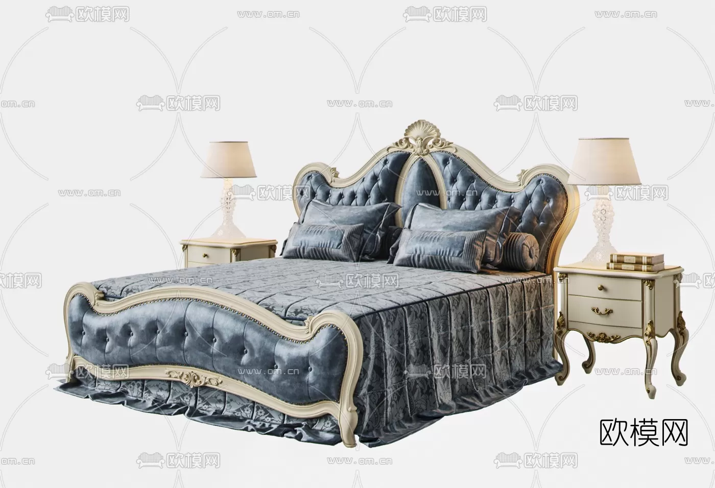 CLASSIC – BED – 3DS MAX MODELS – 027 CLASSIC – BED – 3DS MAX MODELS – 027