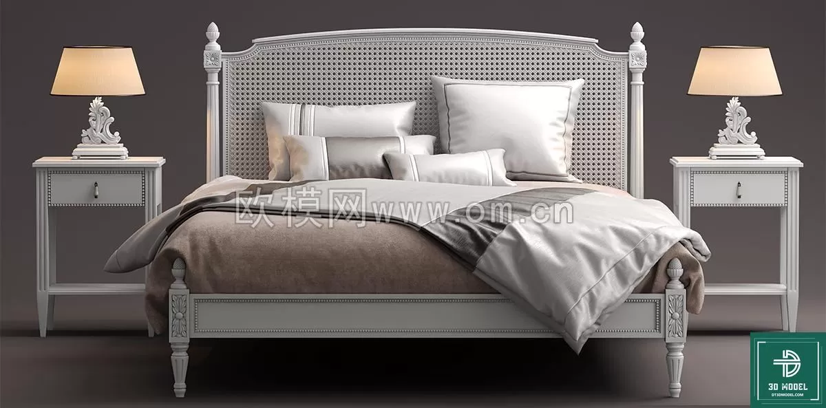CLASSIC – BED – 3DS MAX MODELS – 029 CLASSIC – BED – 3DS MAX MODELS – 029