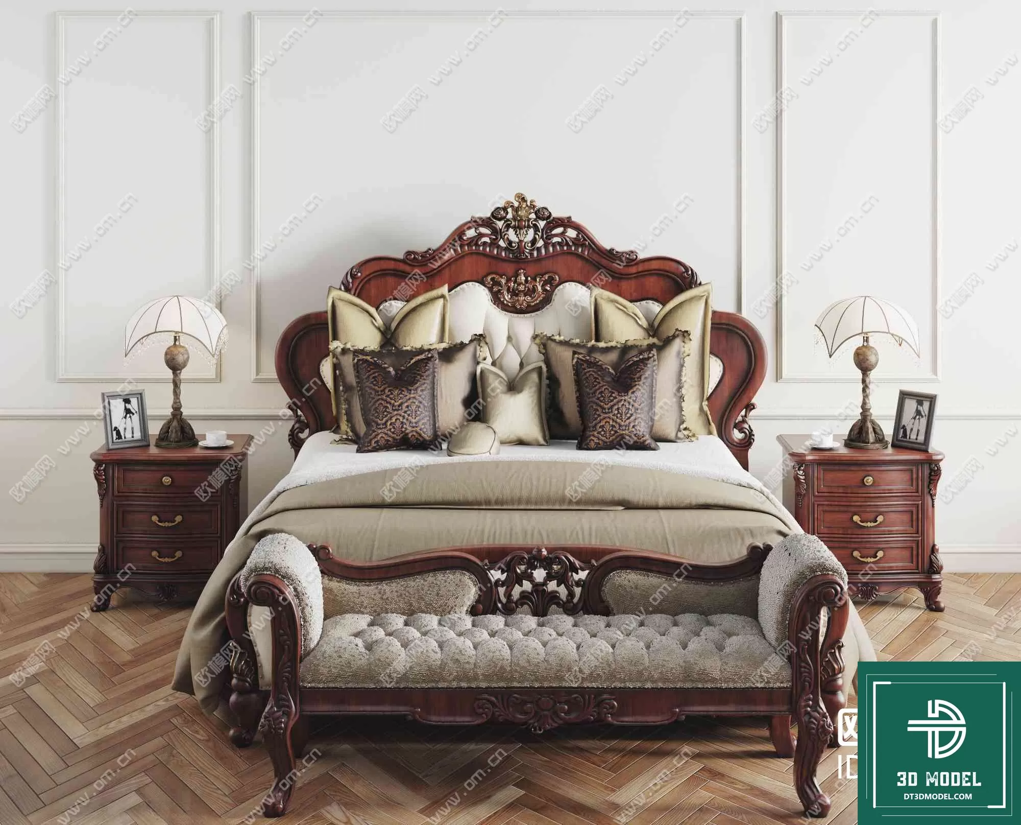 CLASSIC – BED – 3DS MAX MODELS – 030 CLASSIC – BED – 3DS MAX MODELS – 030