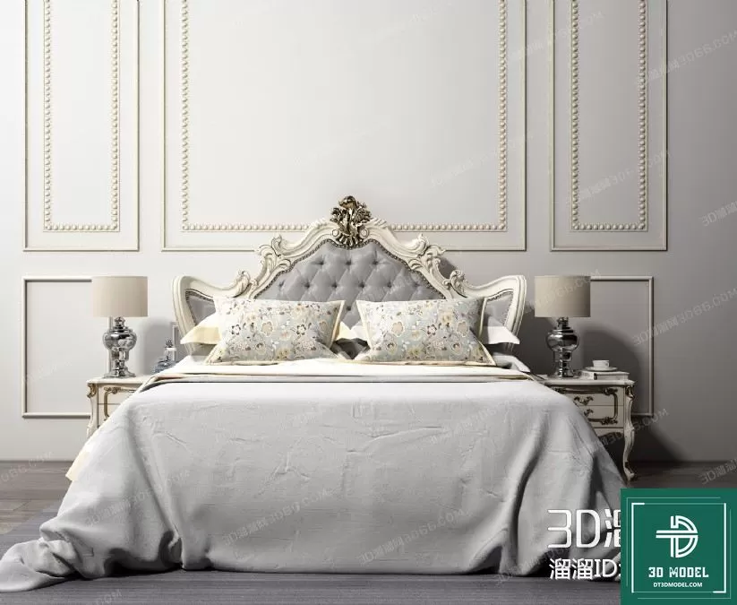 CLASSIC – BED – 3DS MAX MODELS – 031 CLASSIC – BED – 3DS MAX MODELS – 031