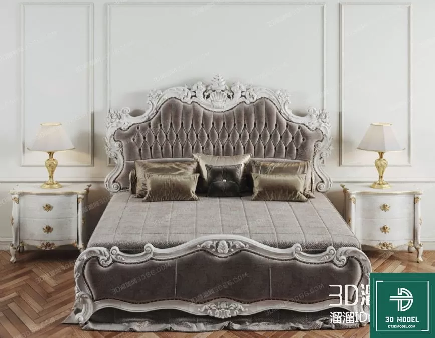 CLASSIC – BED – 3DS MAX MODELS – 036 CLASSIC – BED – 3DS MAX MODELS – 036