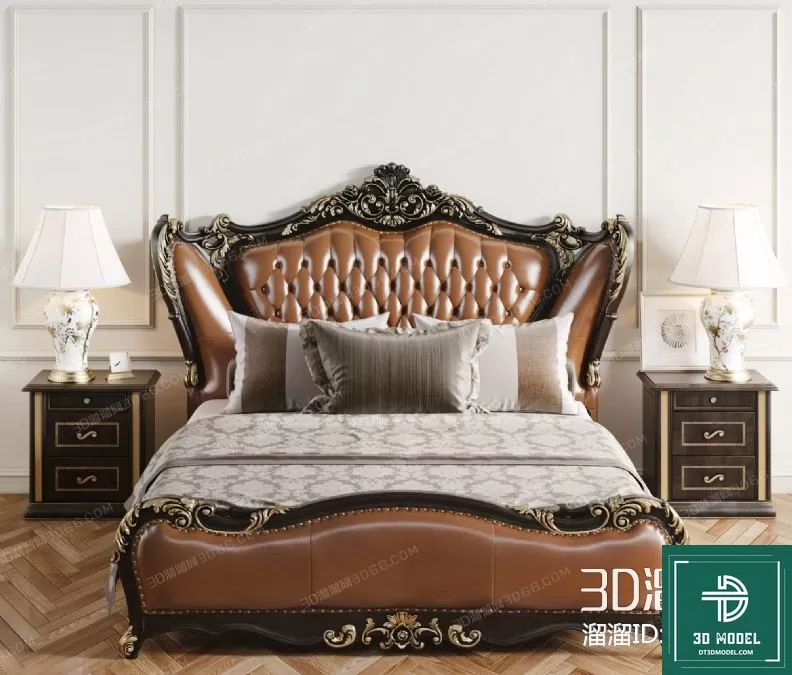 CLASSIC – BED – 3DS MAX MODELS – 037 CLASSIC – BED – 3DS MAX MODELS – 037