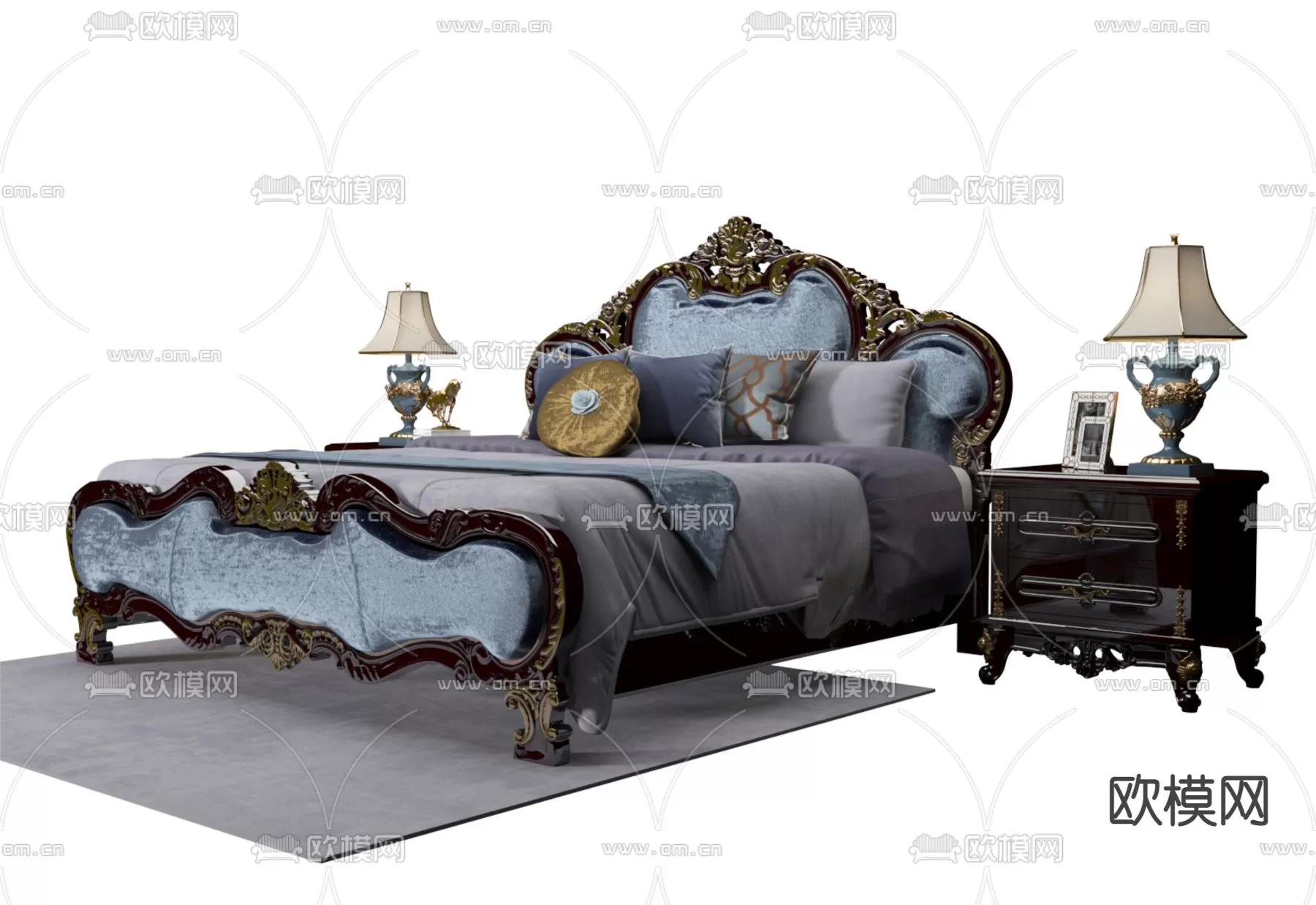 CLASSIC – BED – 3DS MAX MODELS – 038 CLASSIC – BED – 3DS MAX MODELS – 038