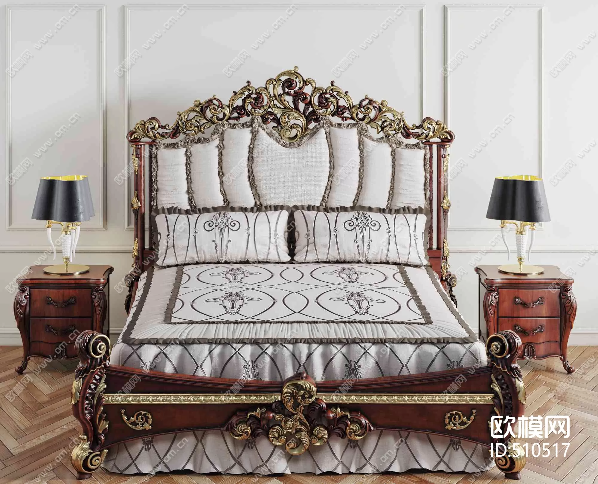 CLASSIC – BED – 3DS MAX MODELS – 045 CLASSIC – BED – 3DS MAX MODELS – 045