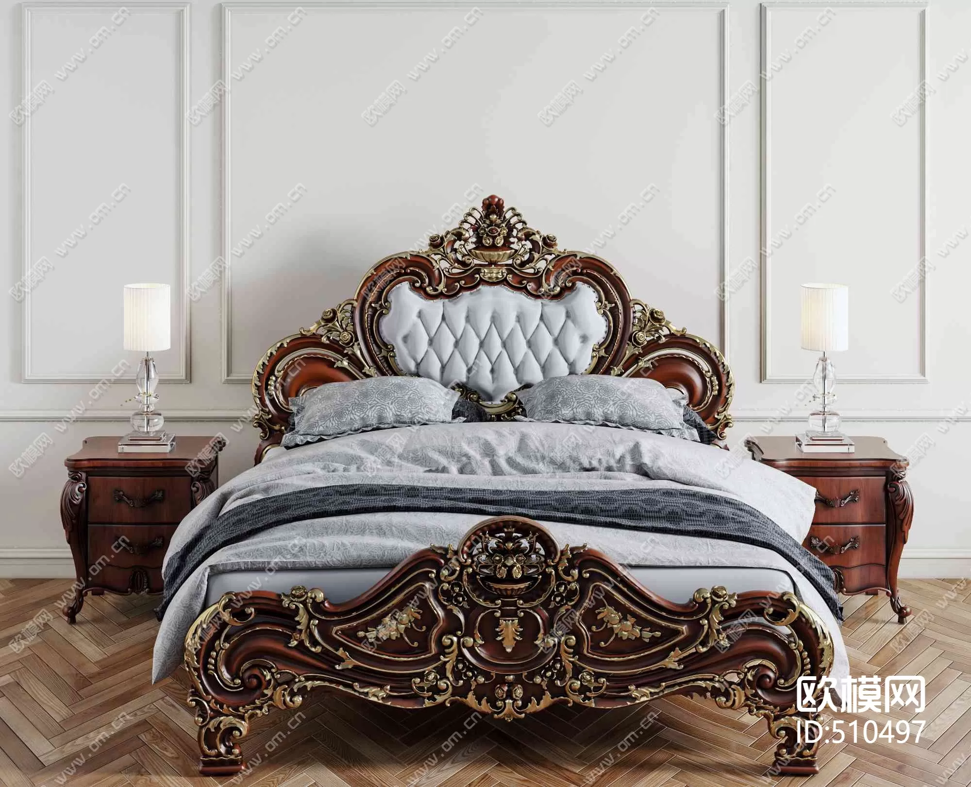 CLASSIC – BED – 3DS MAX MODELS – 047 CLASSIC – BED – 3DS MAX MODELS – 047