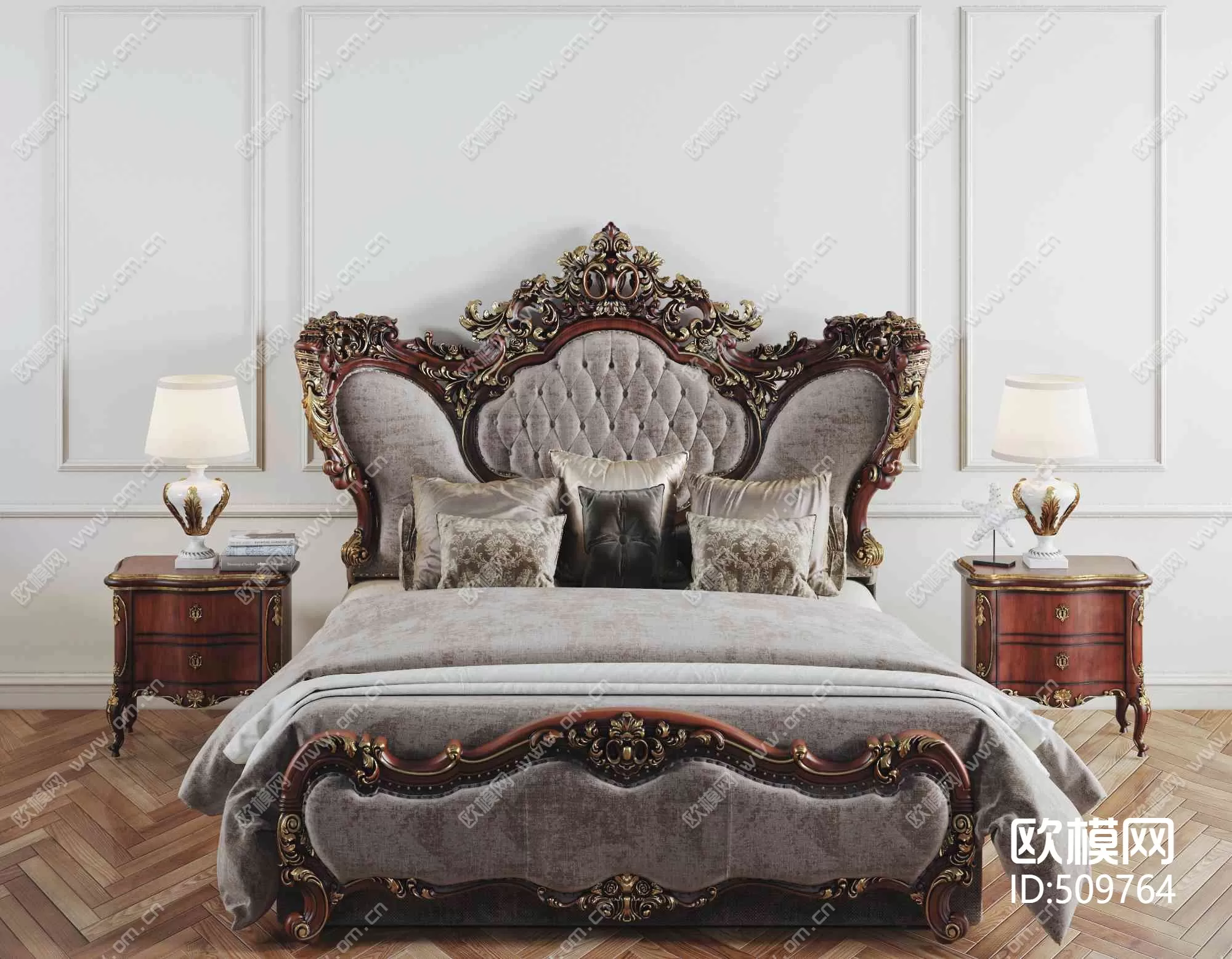 CLASSIC – BED – 3DS MAX MODELS – 048