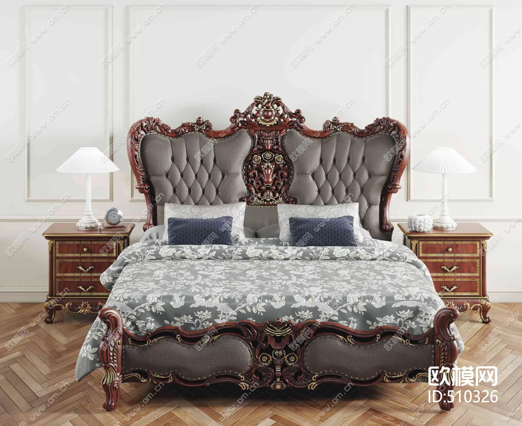 CLASSIC – BED – 3DS MAX MODELS – 049