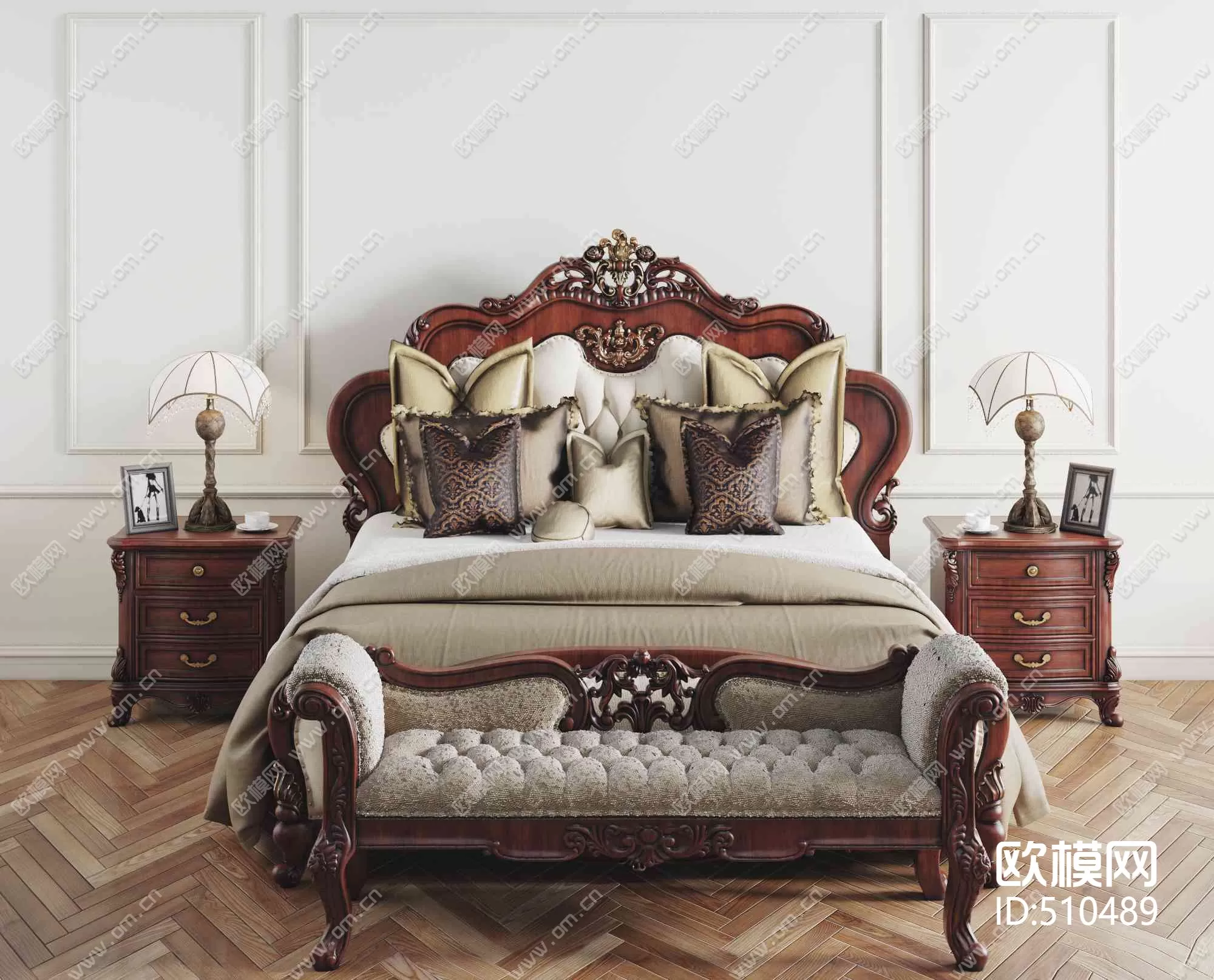 CLASSIC – BED – 3DS MAX MODELS – 050