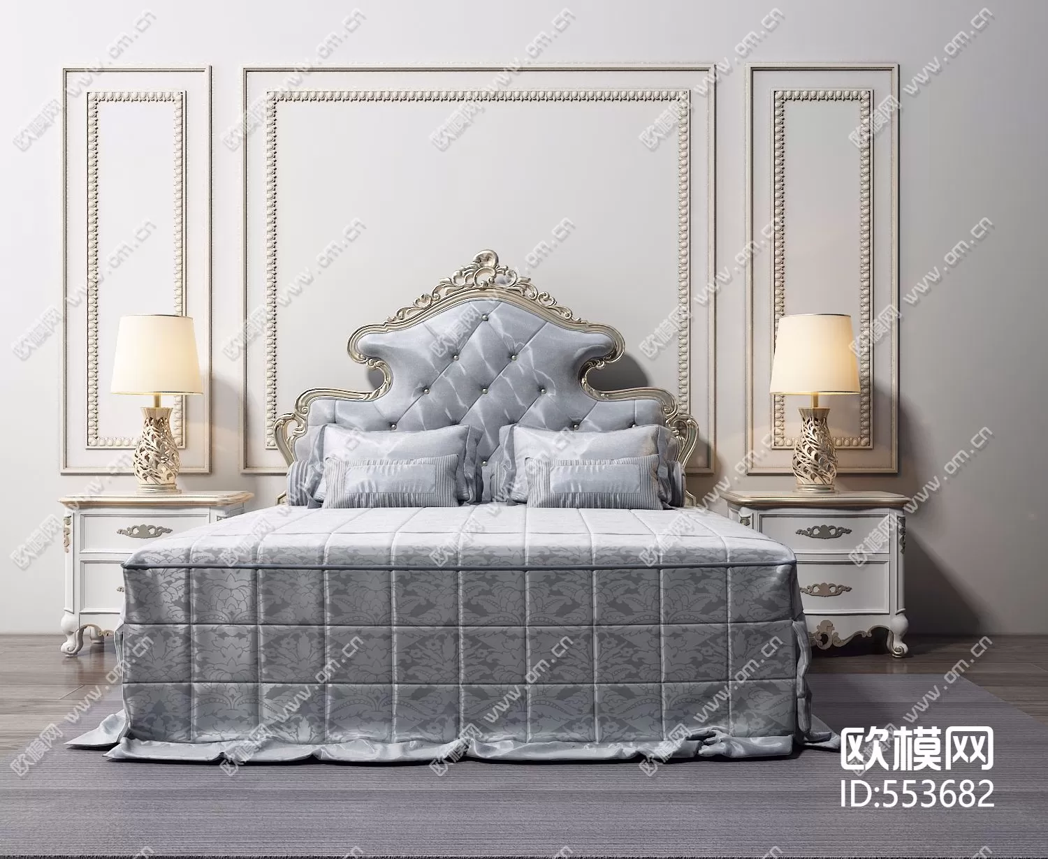CLASSIC – BED – 3DS MAX MODELS – 052