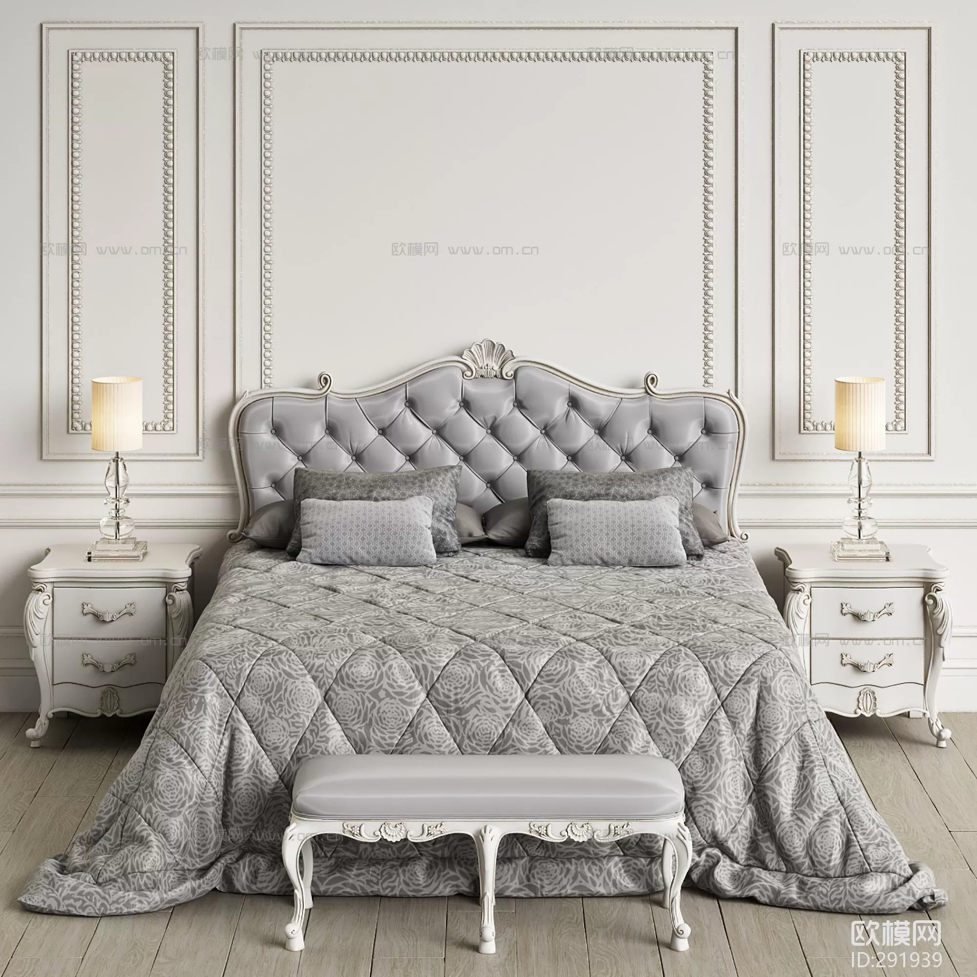 CLASSIC – BED – 3DS MAX MODELS – 056