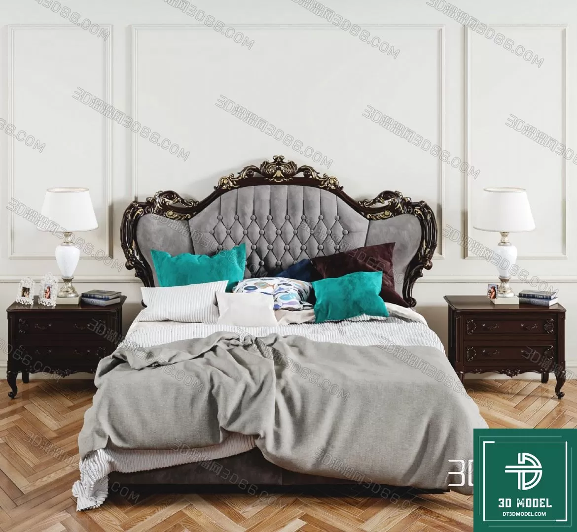 CLASSIC – BED – 3DS MAX MODELS – 063