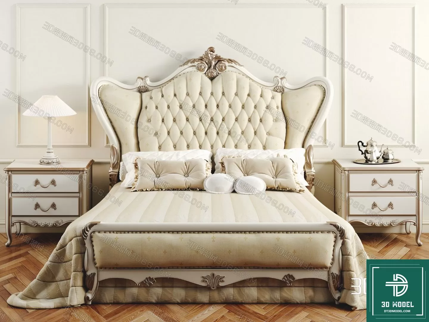 CLASSIC – BED – 3DS MAX MODELS – 067