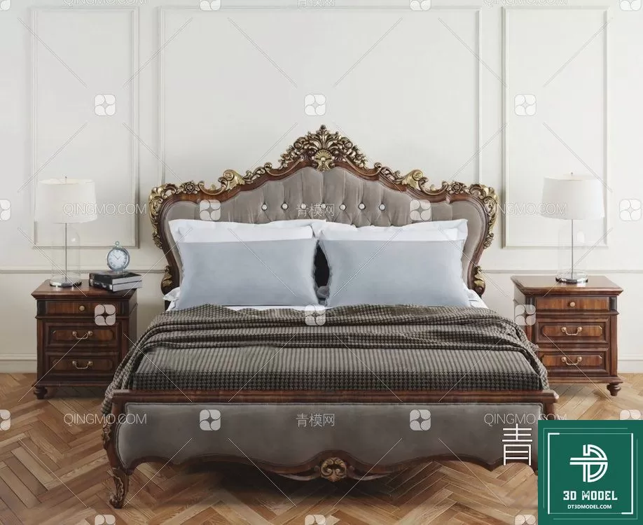 CLASSIC – BED – 3DS MAX MODELS – 069