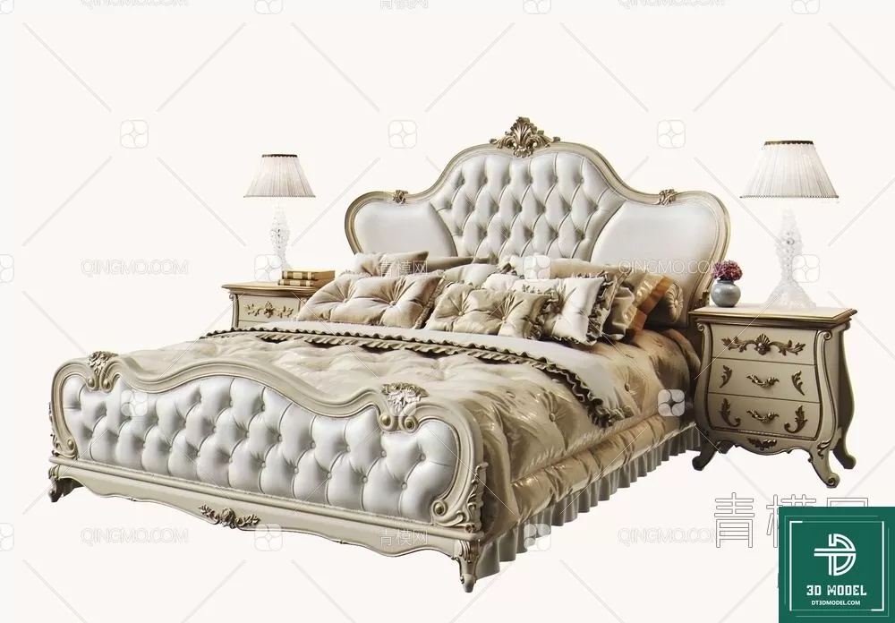 CLASSIC – BED – 3DS MAX MODELS – 072